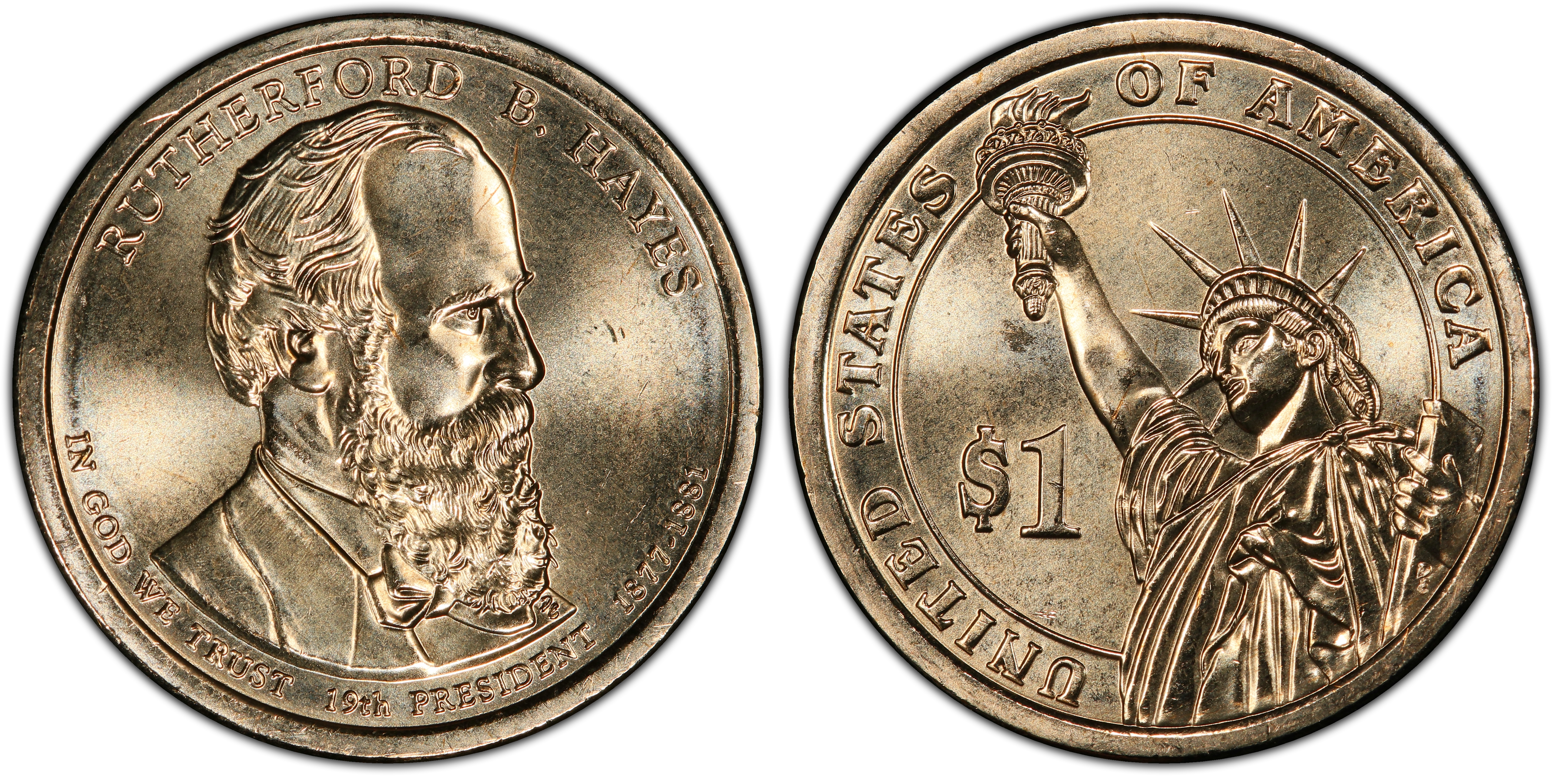 2011-D $1 Rutherford B. Hayes Position A (Regular Strike) Presidential ...