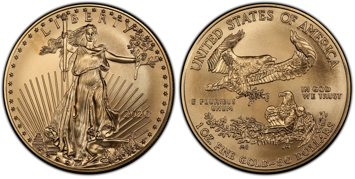 2020 $50 Gold Eagle (Regular Strike) Gold Eagles - PCGS CoinFacts