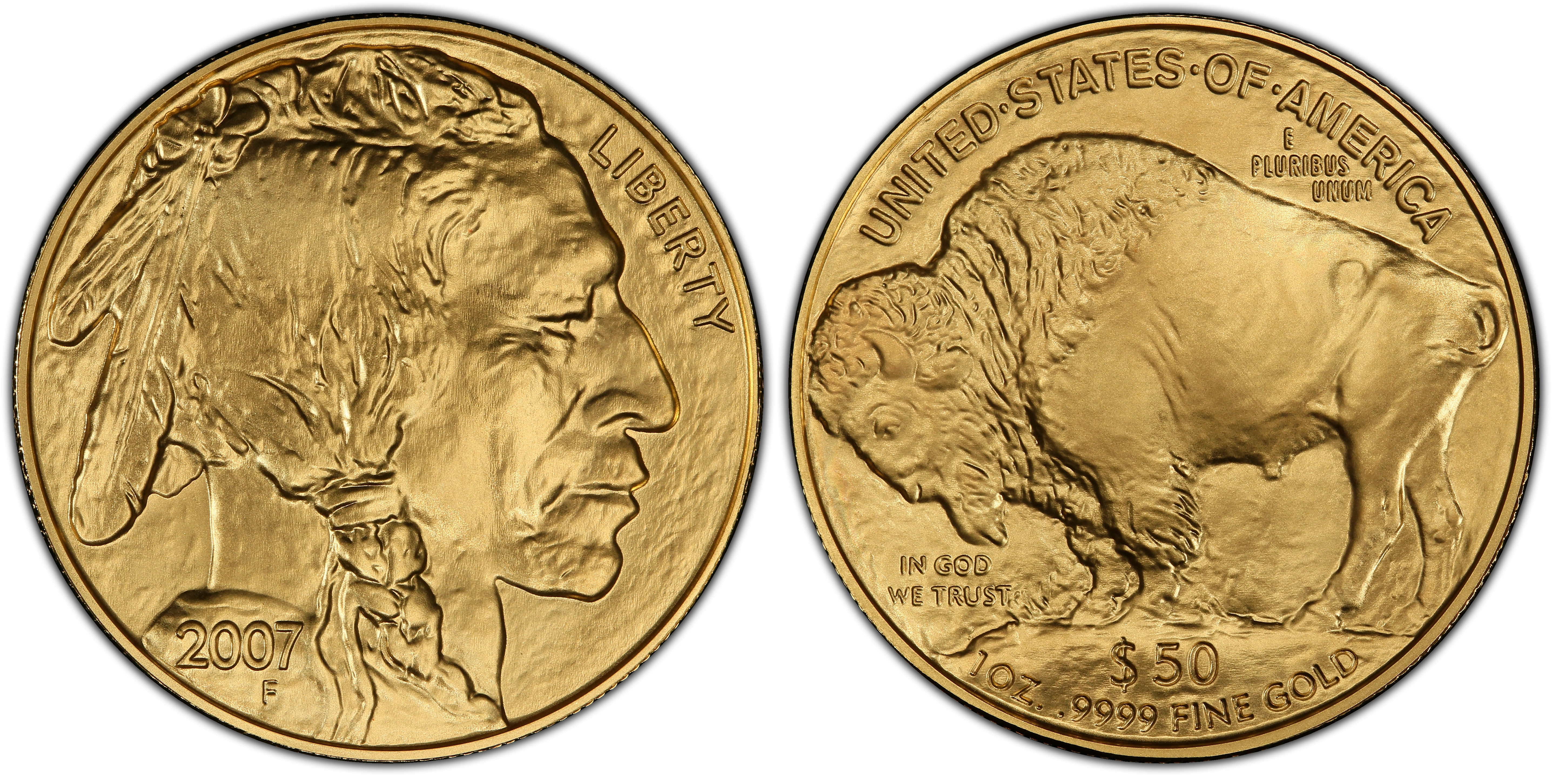 2007 $50 American Buffalo .9999 Fine Gold (Regular Strike) Gold