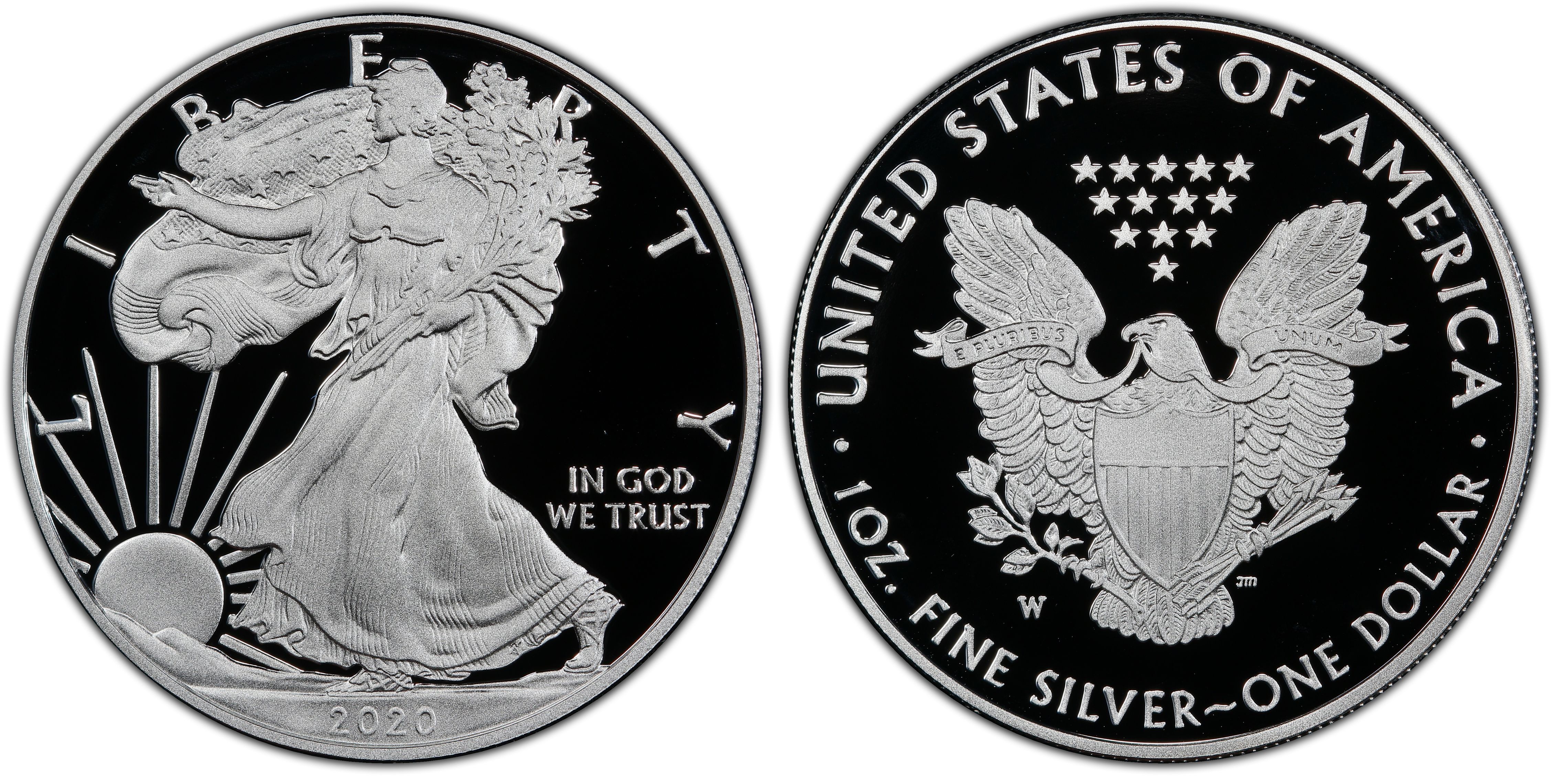 2020-W Proof $1 American Silver Eagle Congratulations Set NGC PF69UC FDI First L 