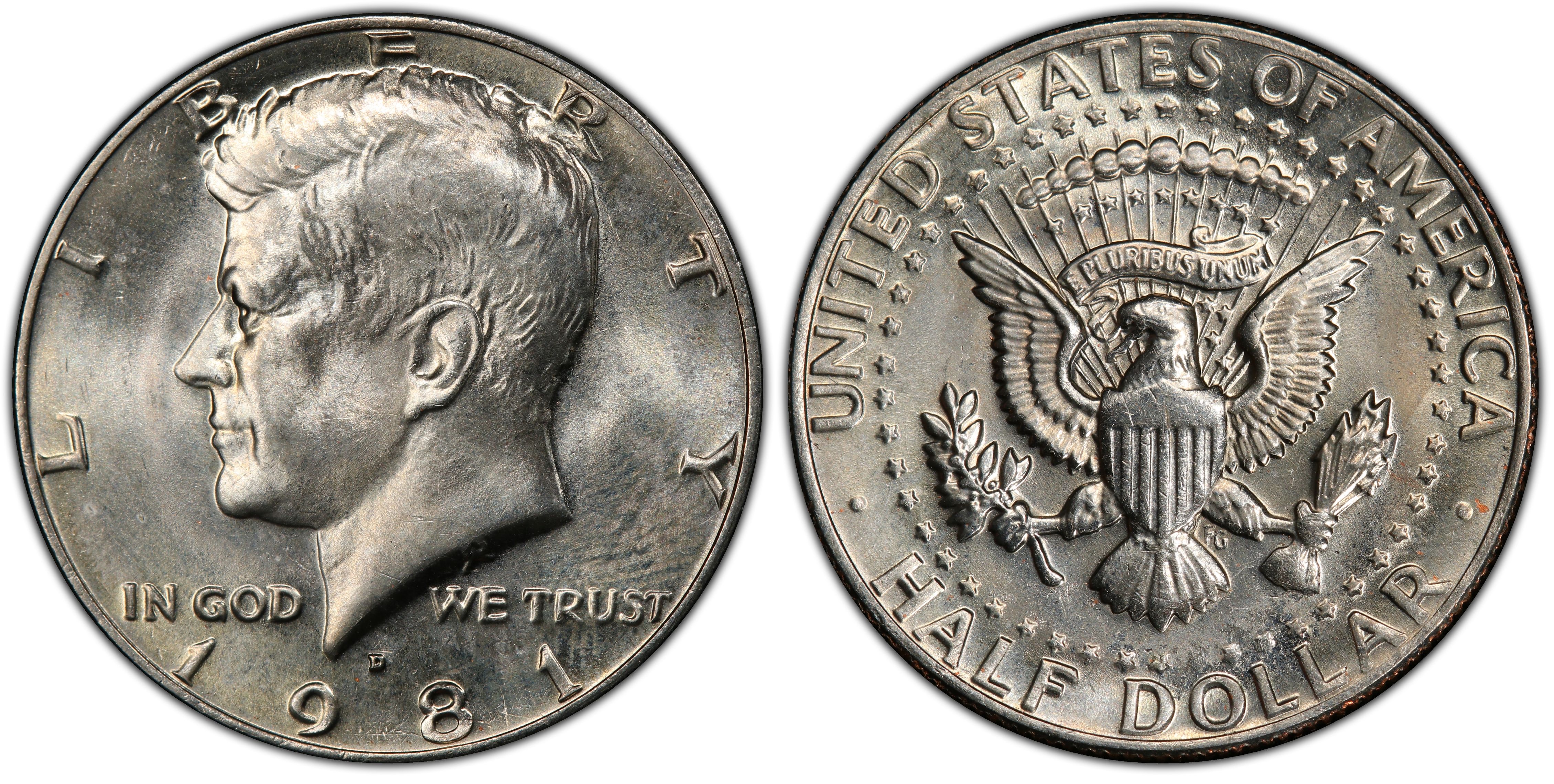 1981-D 50C Kennedy Half Dollar Ch BU 
