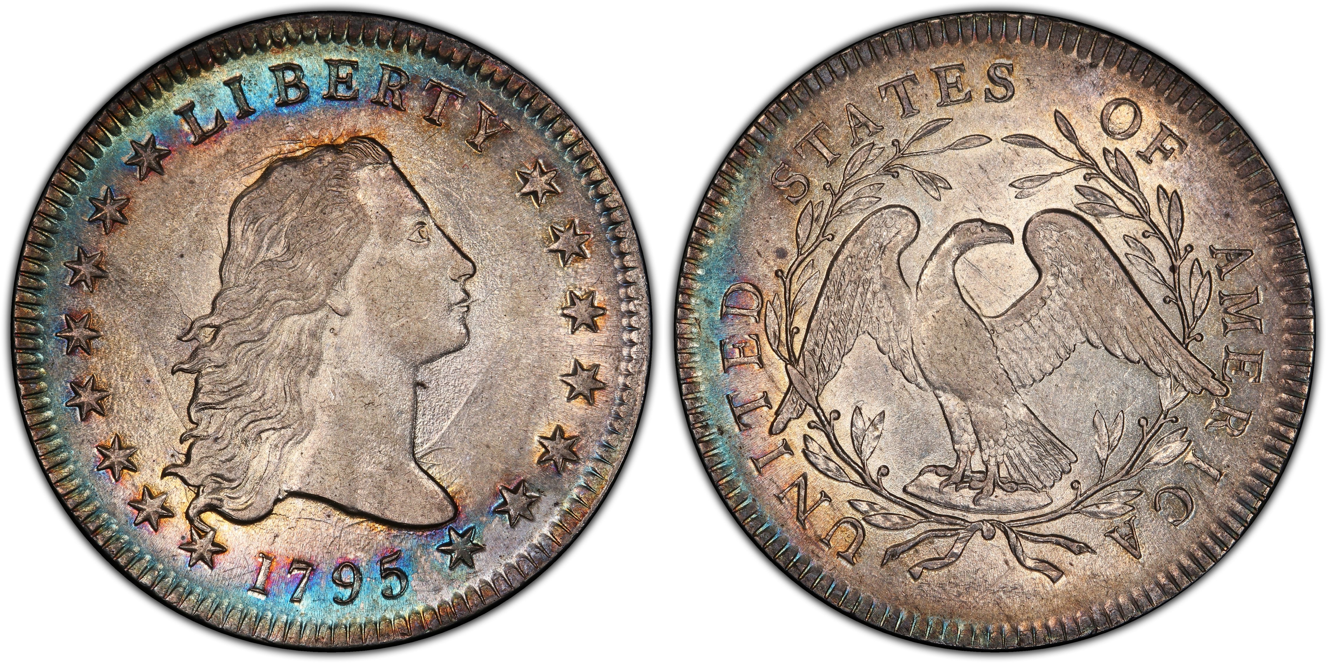 Images of Flowing Hair Dollar 1795 $1 Flowing Hair, BB-13 - PCGS CoinFacts