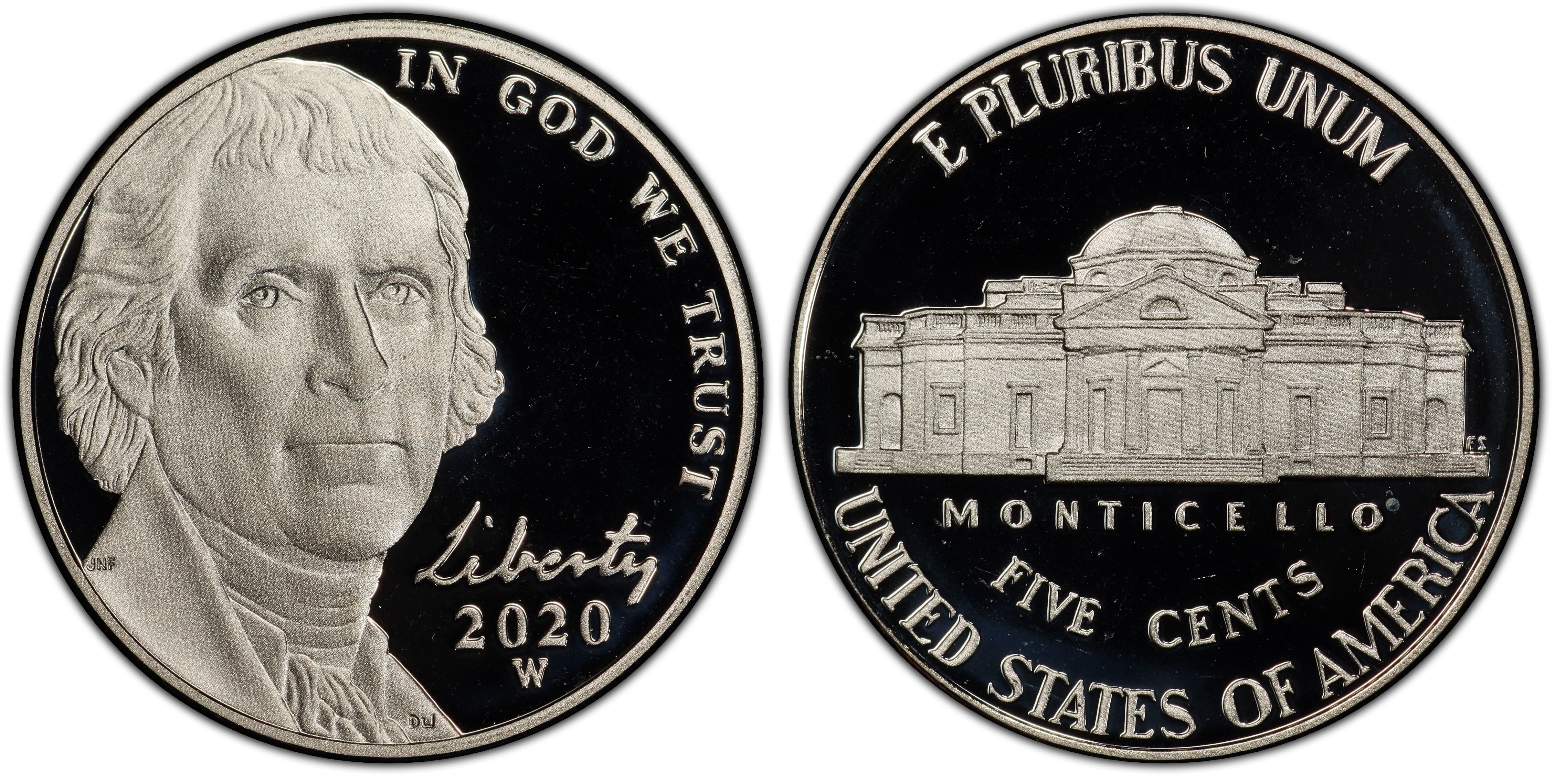 1992 S Jefferson PROOF Nickel 