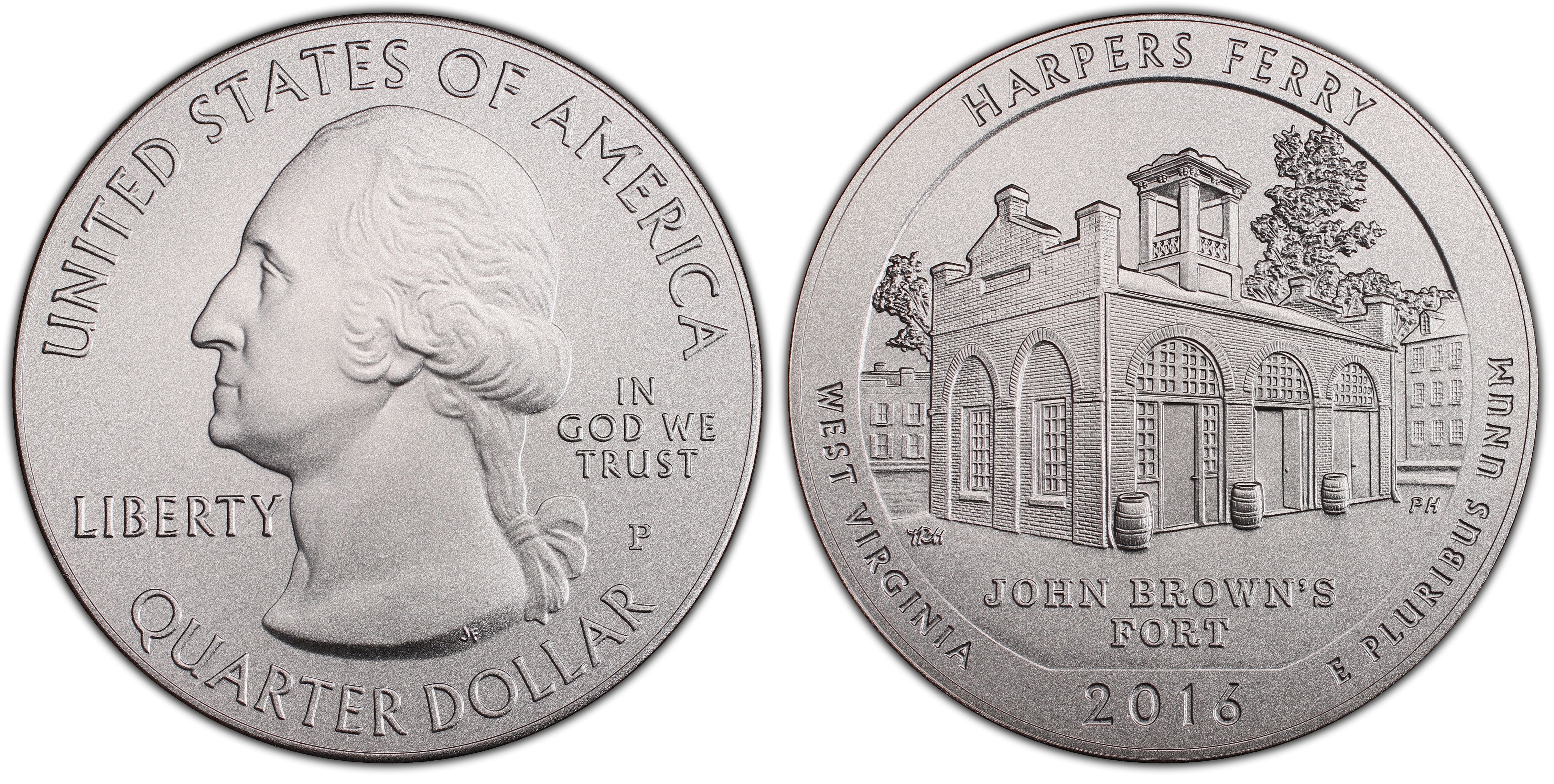 2016-P Harpers Ferry National Historical Park Quarter 5 oz Silver Specimen Coin 