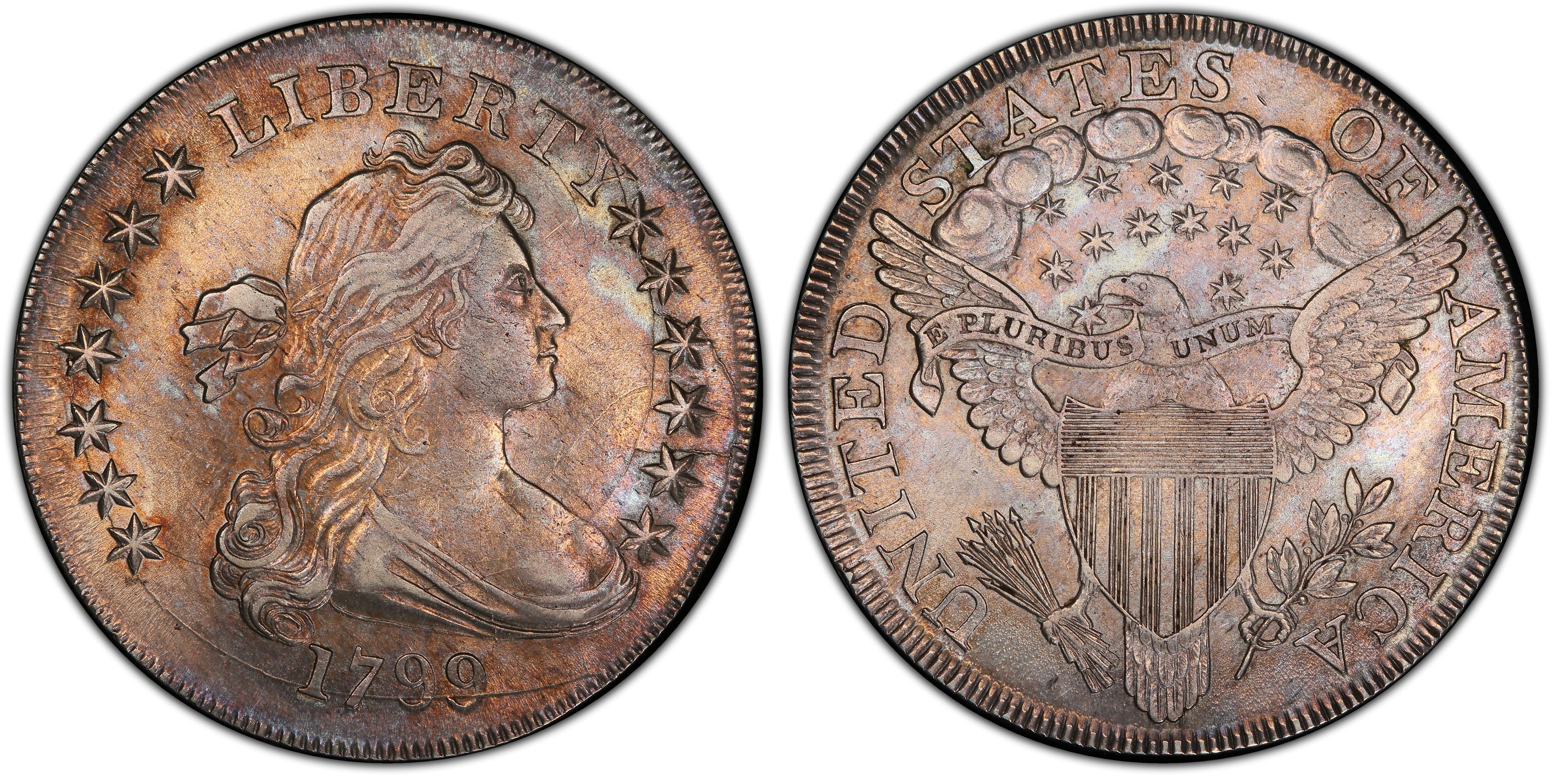 1795 $1 Draped Bust Silver Dollar (Centered Bust) PCGS MS62