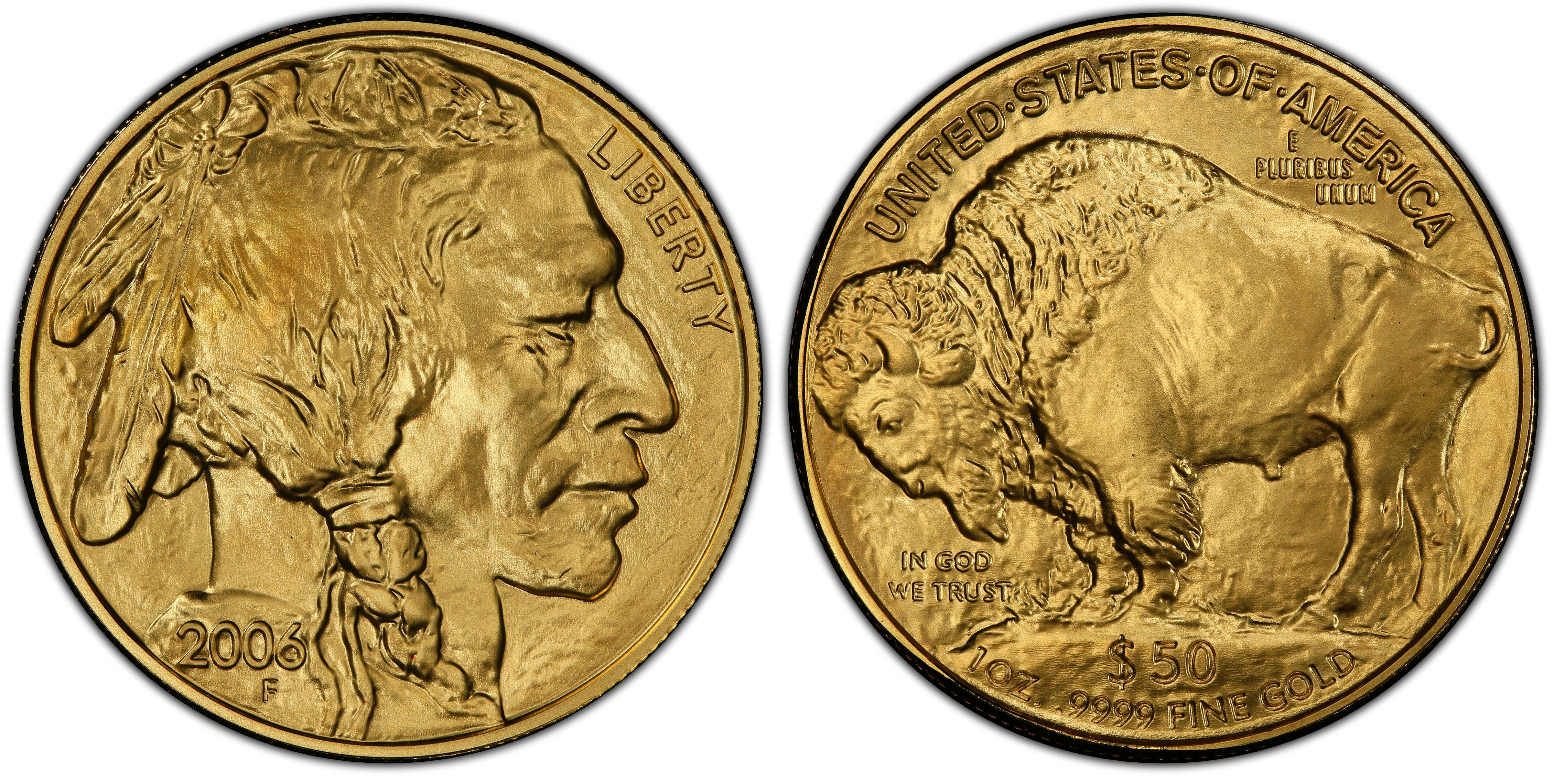 $50 American Buffalo .9999 Fine Gold (Regular Strike) Gold Buffalos - CoinFacts
