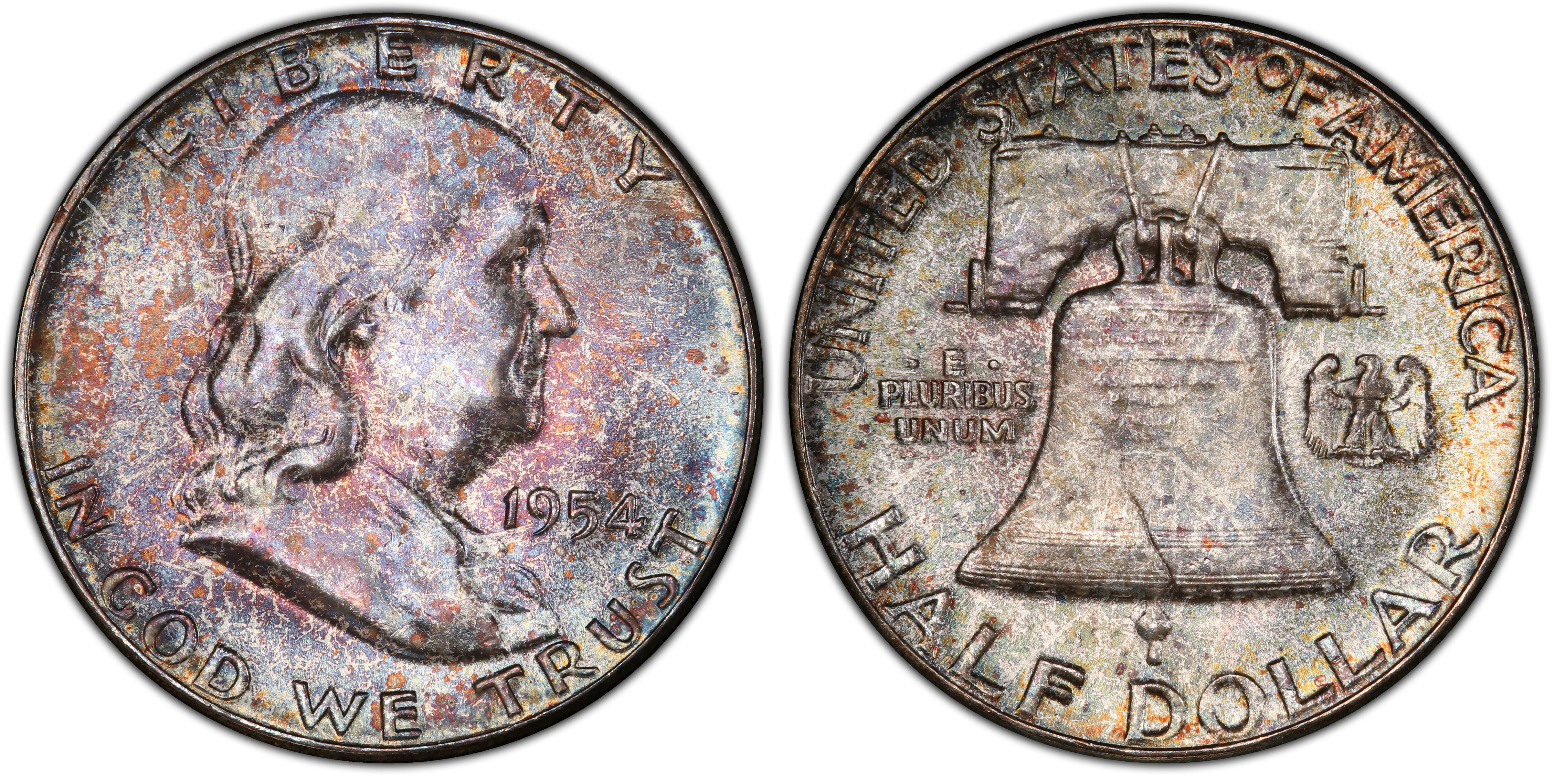 1954 50C, FBL (Regular Strike) Franklin Half Dollar - PCGS CoinFacts