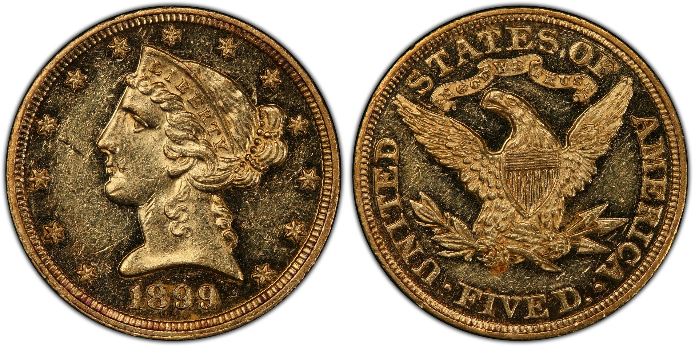 1899 5 Proof Liberty Head 5 PCGS CoinFacts