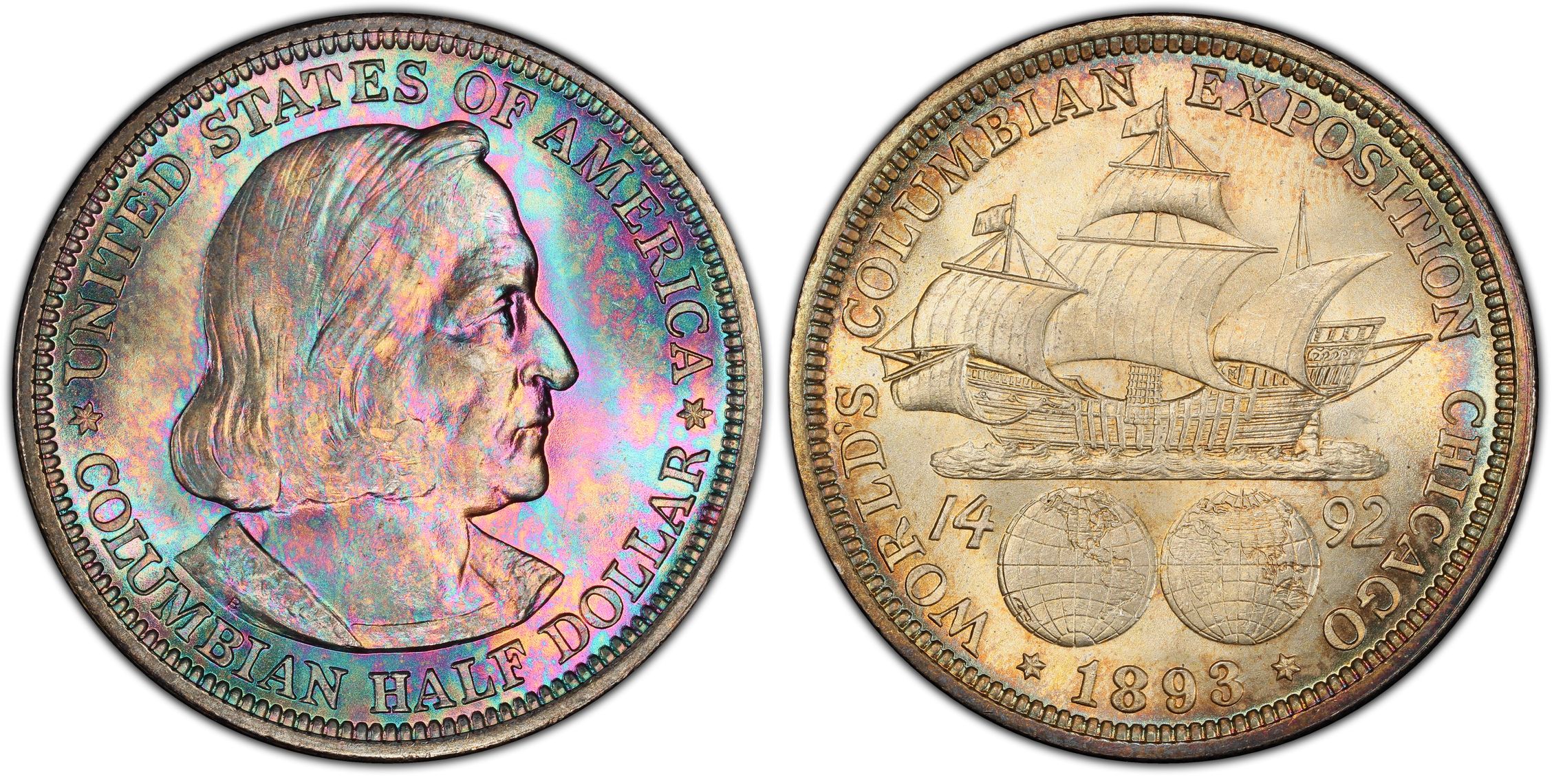 1893 50C Columbian (Regular Strike) Silver Commemorative - PCGS