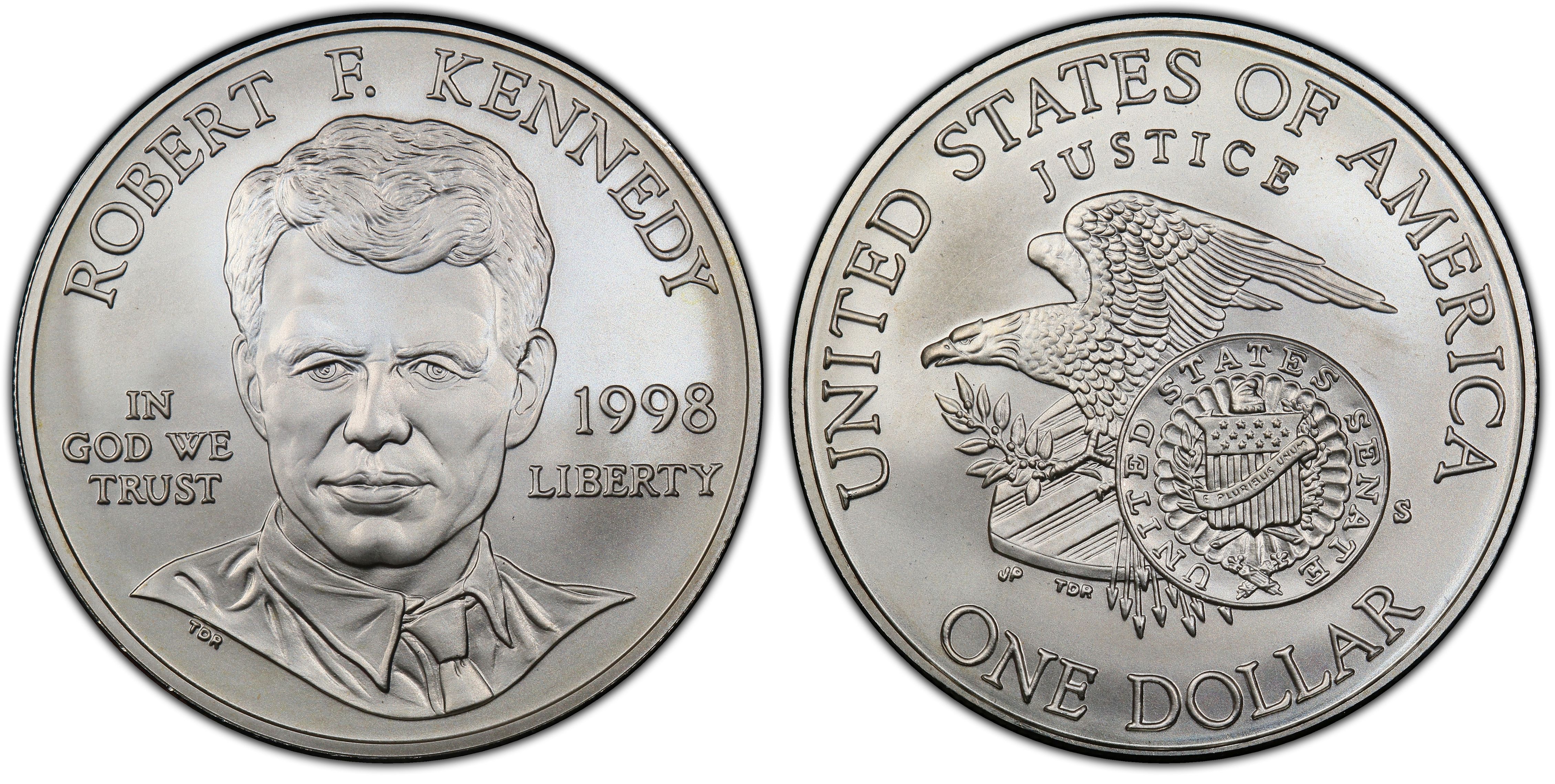 1998-S Robert Kennedy RFK $1 Dollar PCGS MS70