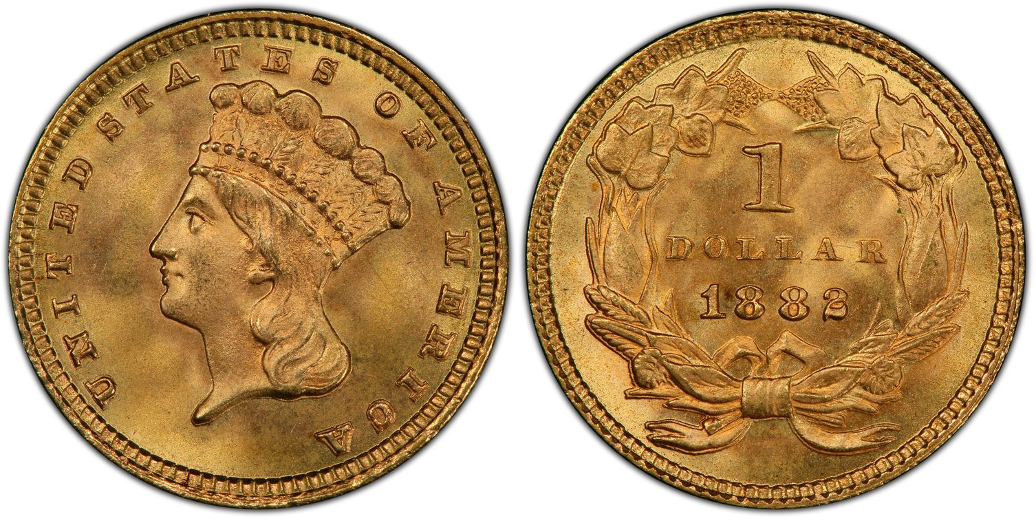 1882 G$1 (Regular Strike) Gold Dollar - PCGS CoinFacts