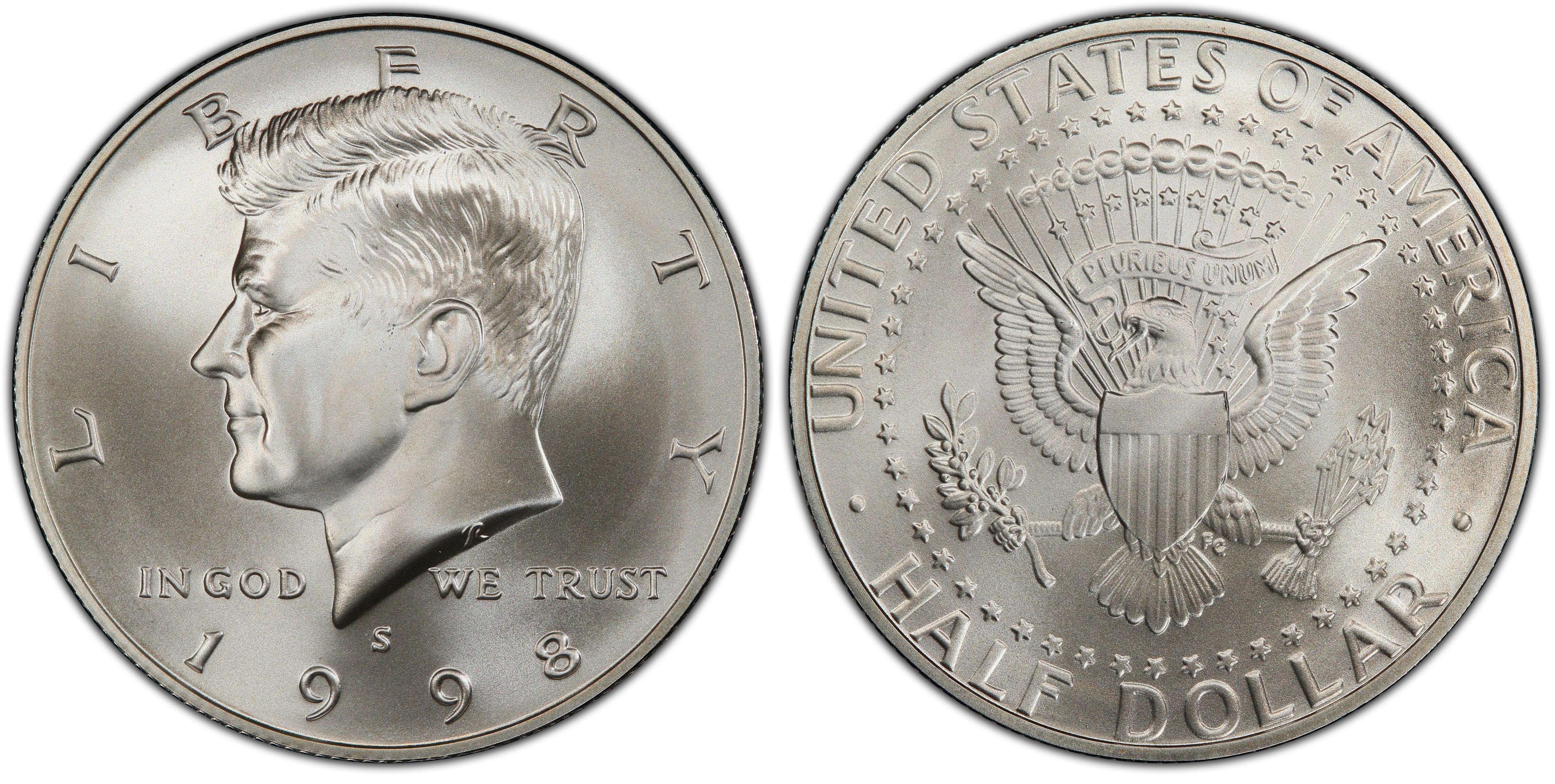 1998 S 50c Kennedy Silver Half Dollar US Coin Choice Proof