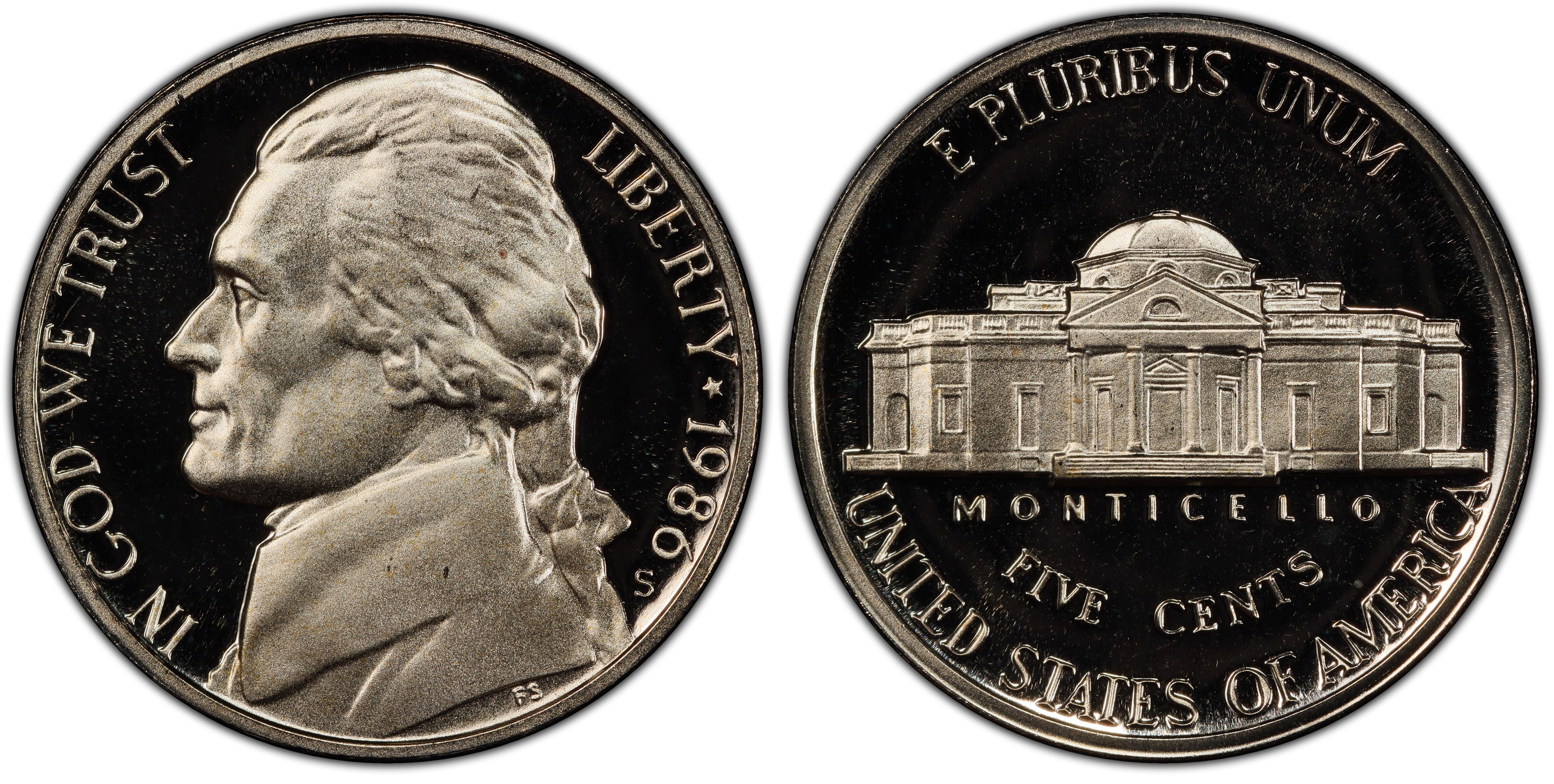 1986-S 5C, DCAM (Proof) Jefferson Nickel - PCGS CoinFacts