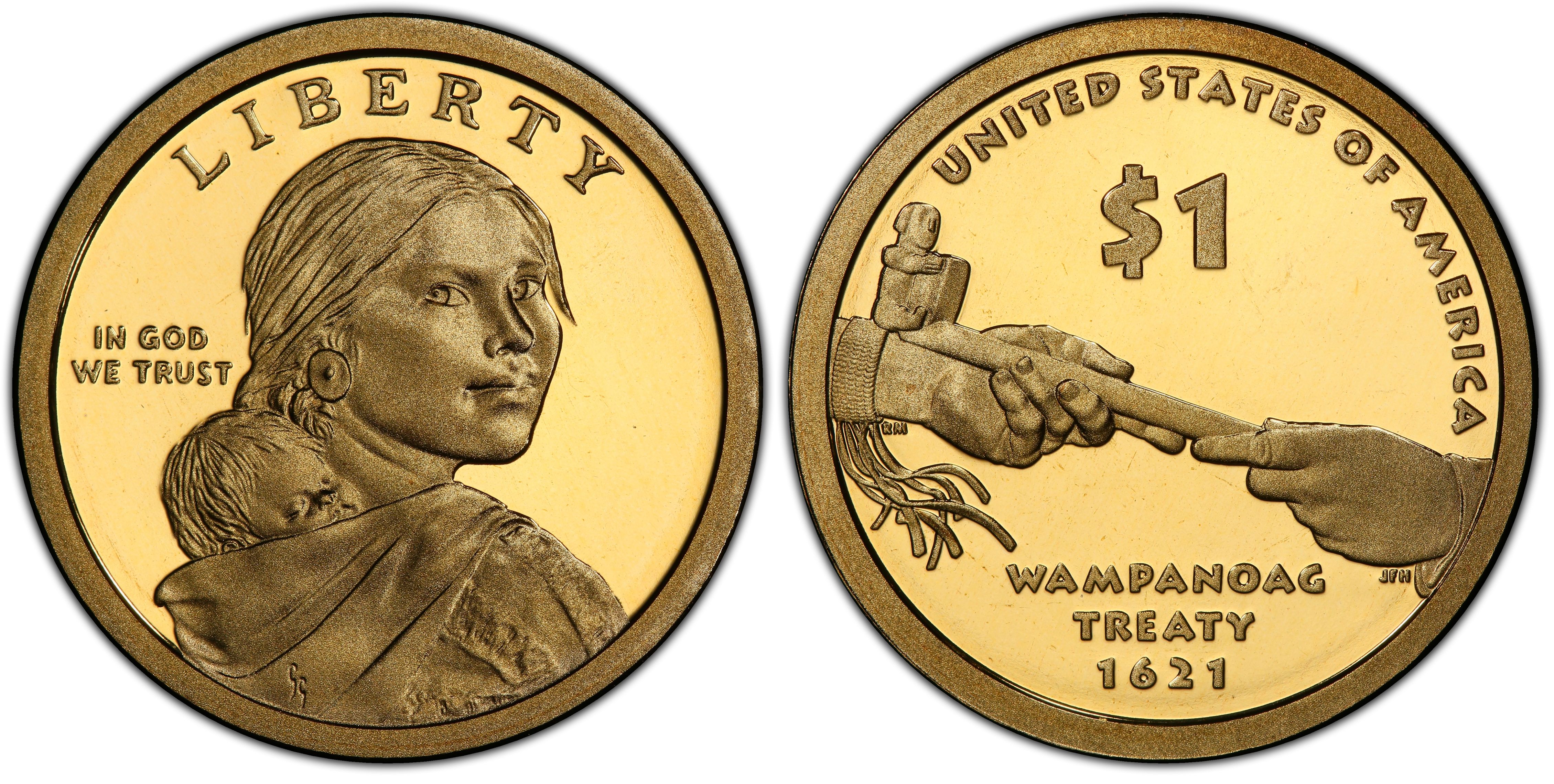 Sacagawea/Golden 2011 S Native American Dollar Proof US Mint 