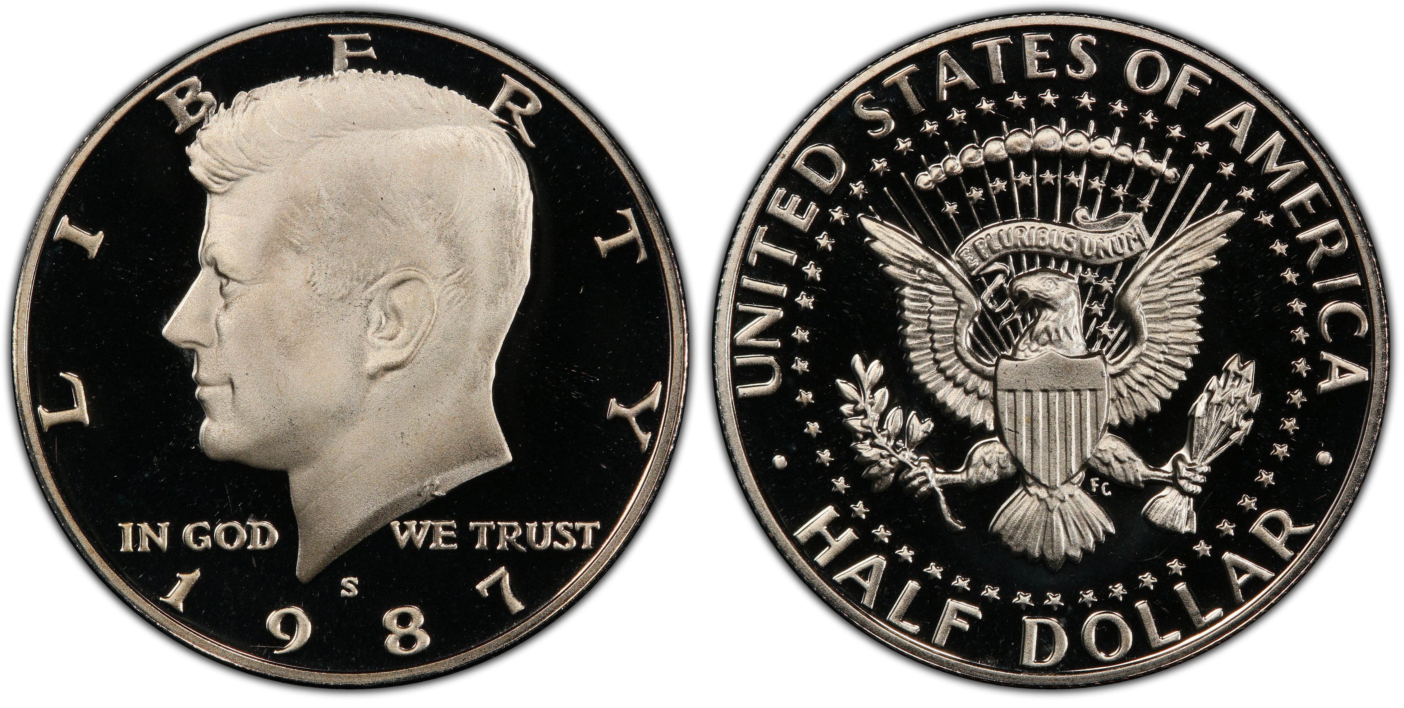 1987-S 50C, DCAM (Proof) Kennedy Half Dollar - PCGS CoinFacts