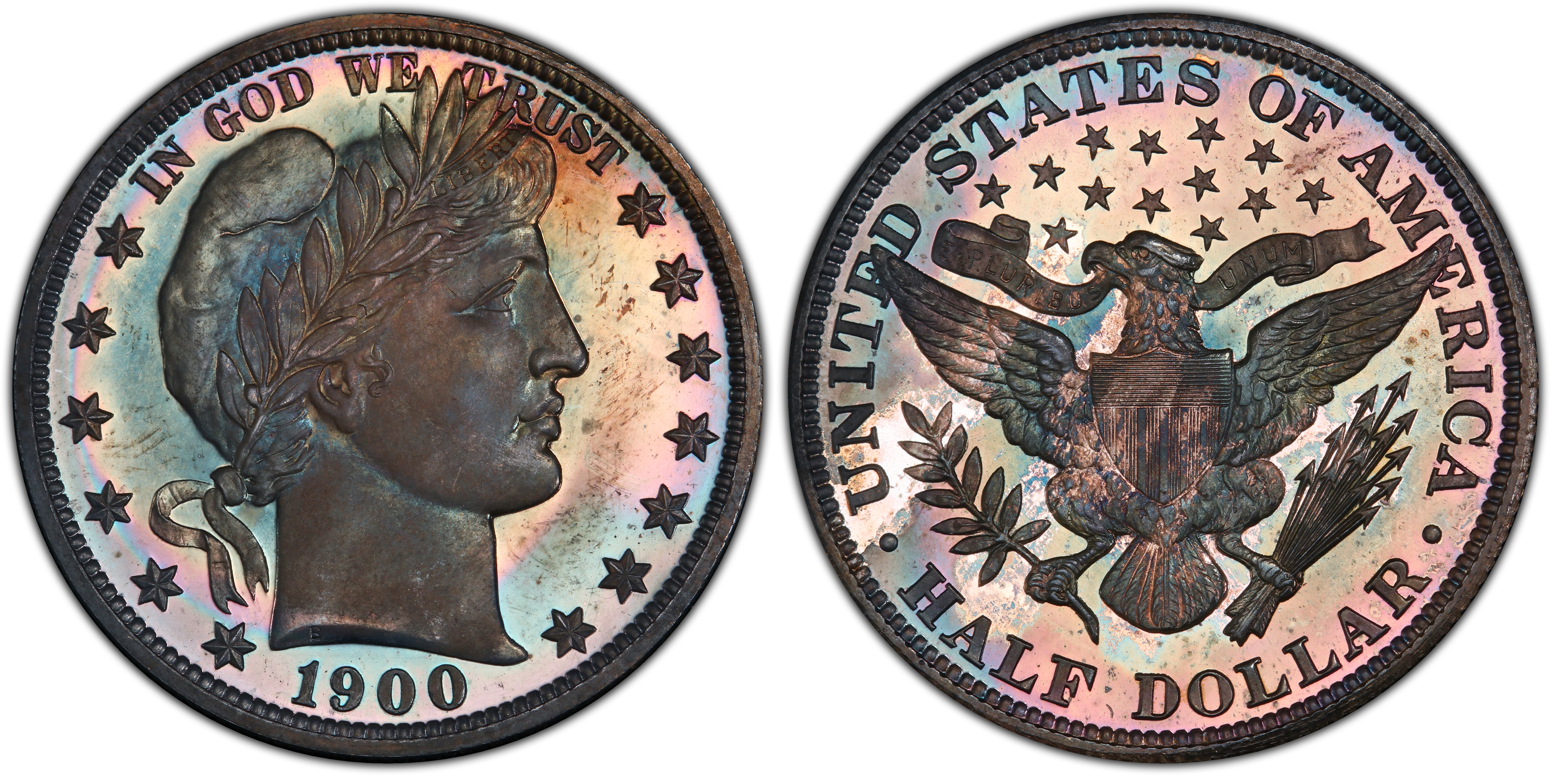 1900 50C (Proof) Barber Half Dollar - PCGS CoinFacts