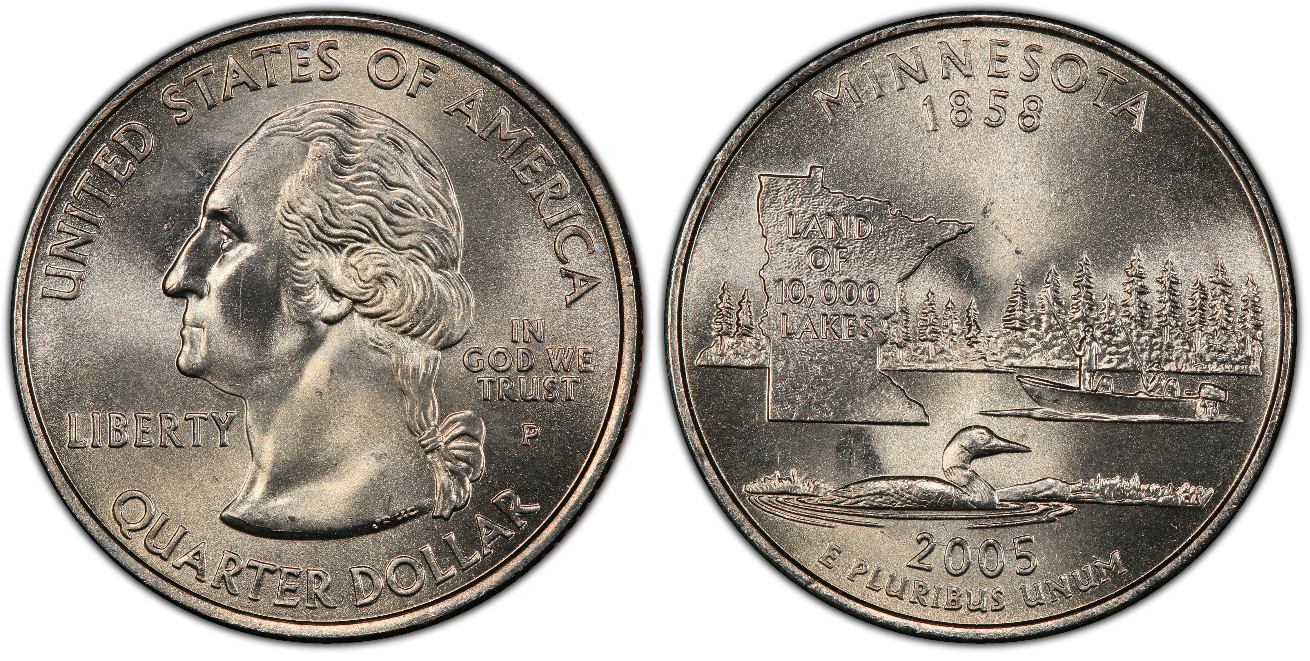 Details about   2005 P+D Minnesota State BU Washington Statehood Quarter Set ~ From US Mint Roll 