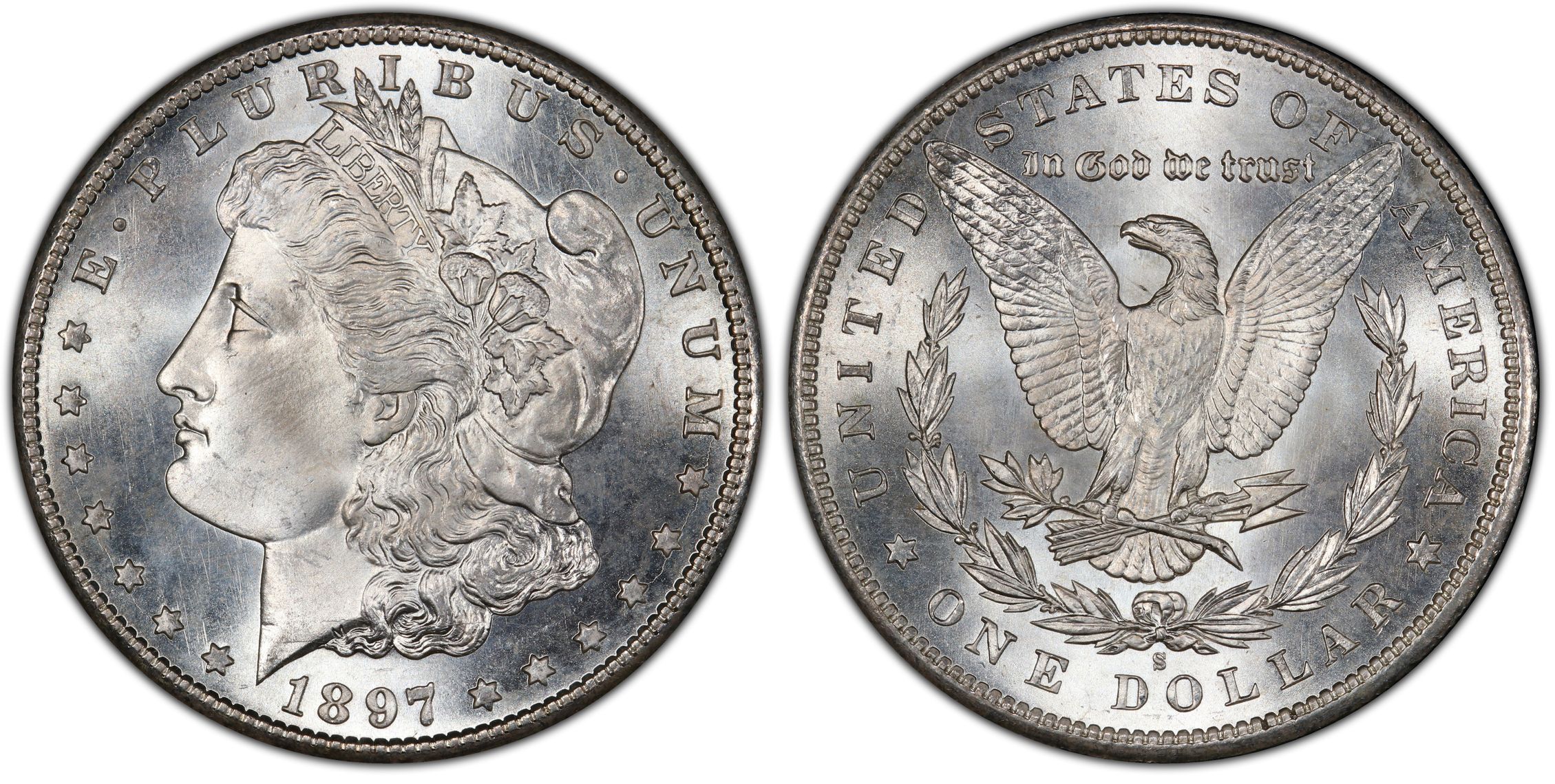 1897-S $1 (Regular Strike) Morgan Dollar - PCGS CoinFacts