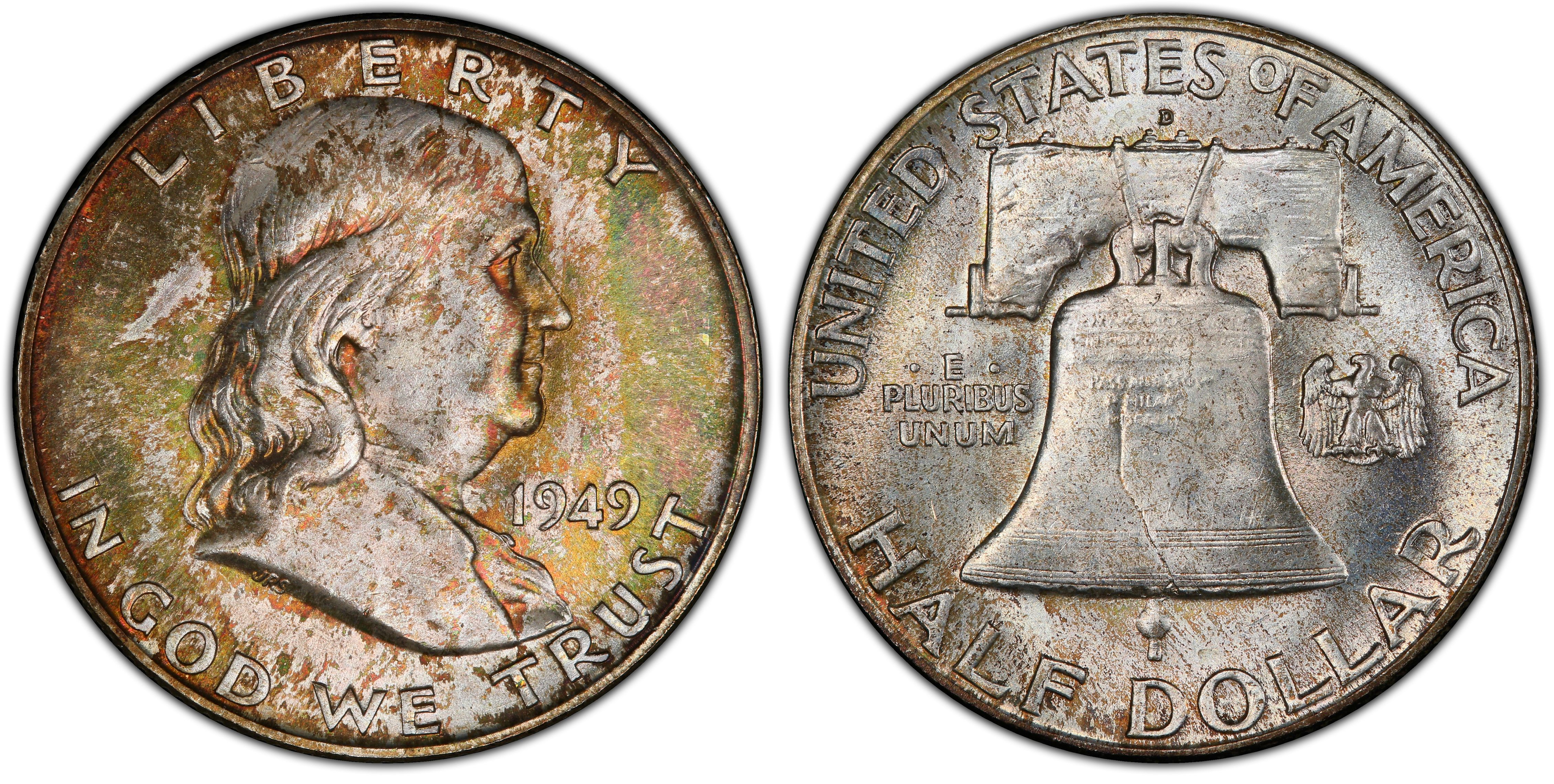 1949-D 50C, FBL (Regular Strike) Franklin Half Dollar - PCGS CoinFacts