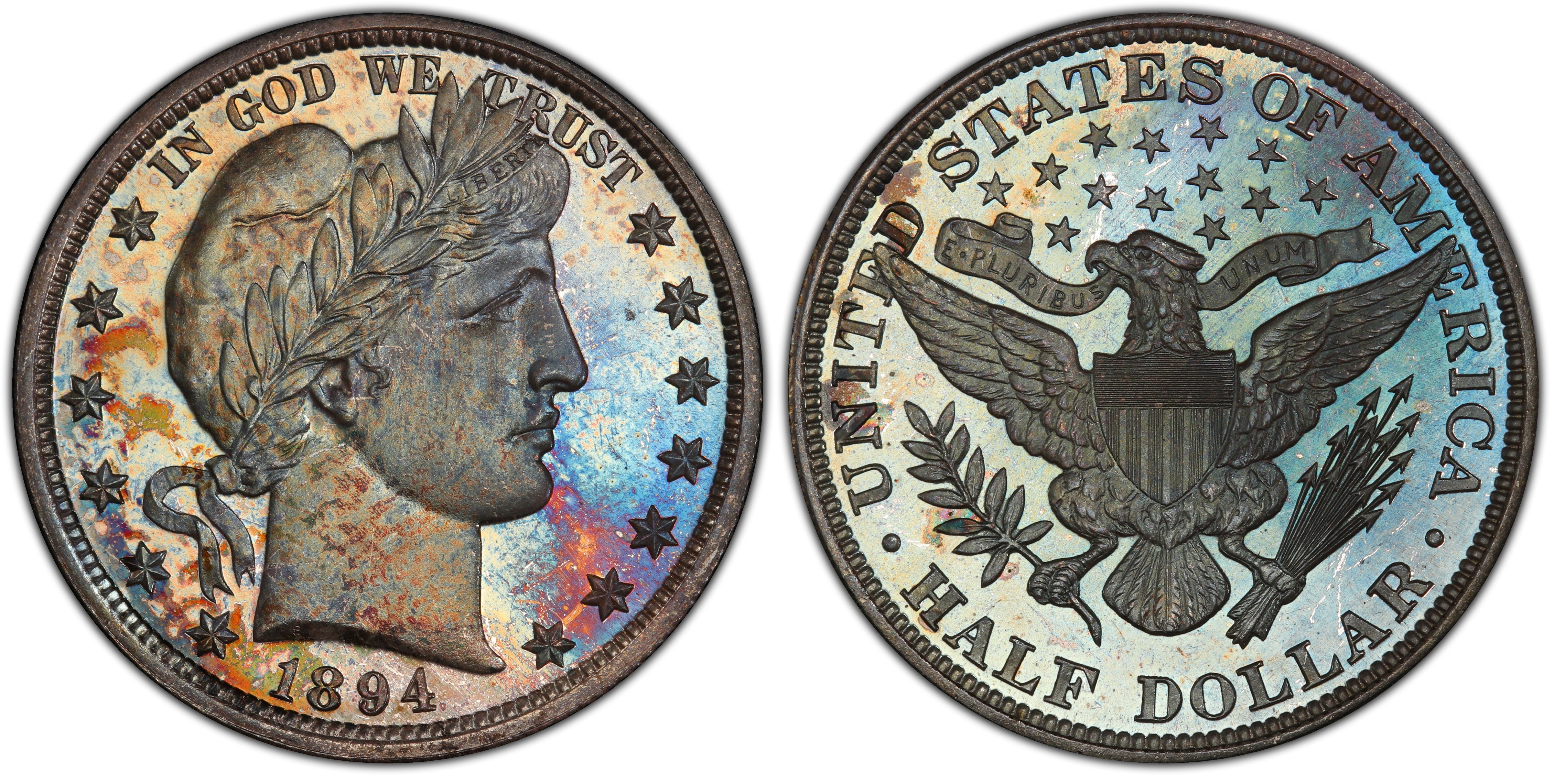 1894 50C (Proof) Barber Half Dollar - PCGS CoinFacts