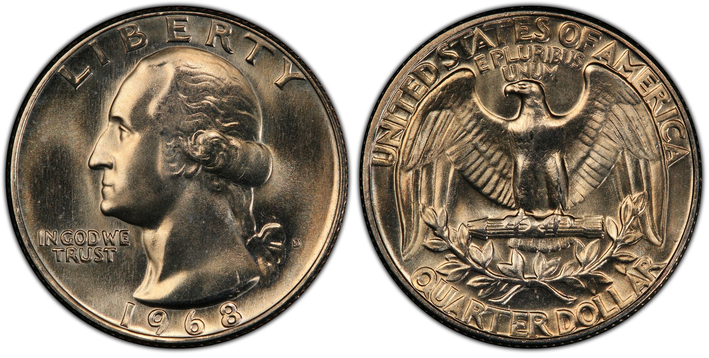 1968-D 25C (Regular Strike) Washington Quarter - PCGS CoinFacts