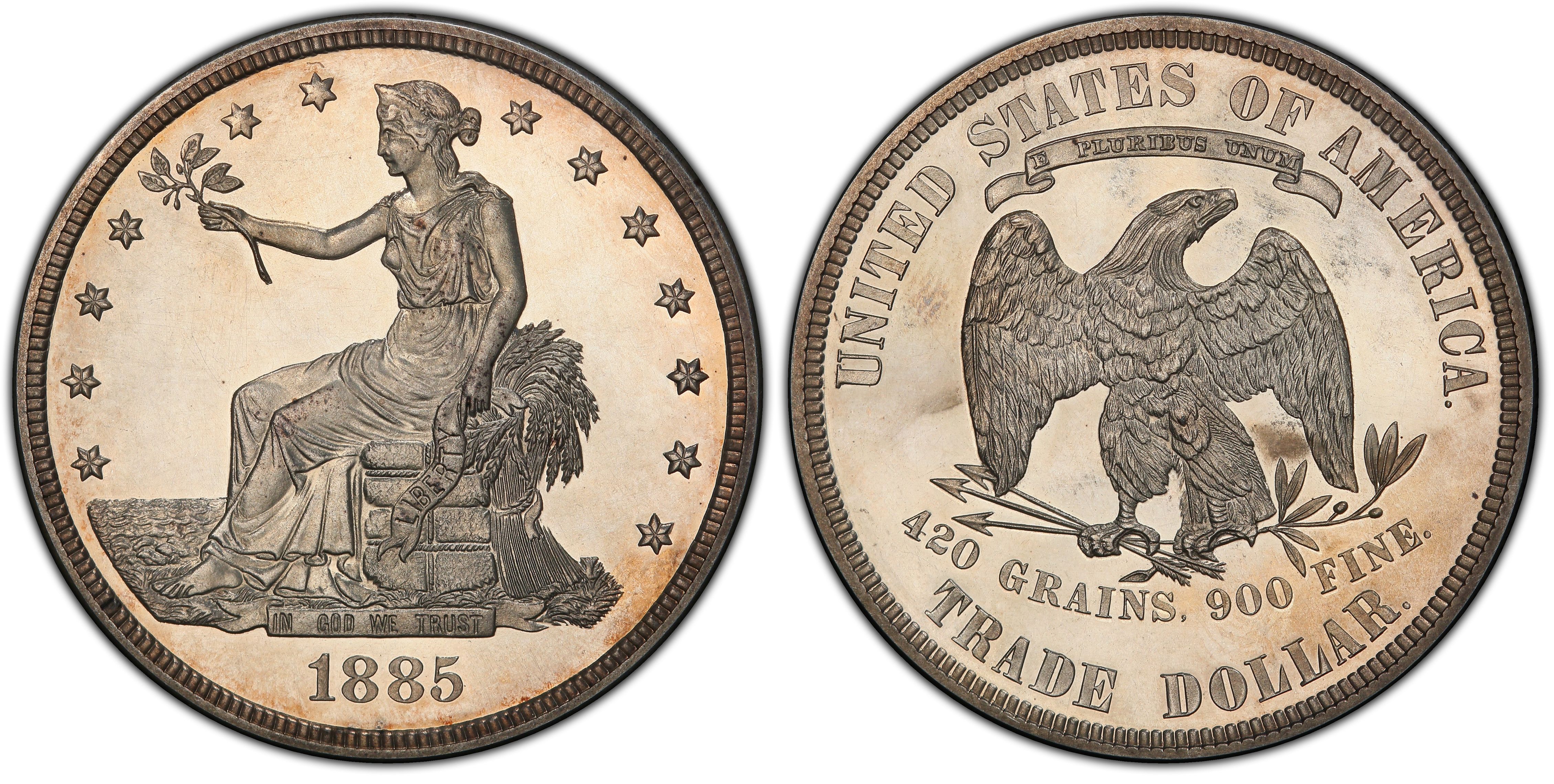 1885 T$1 Trade (Proof) Trade Dollar - PCGS CoinFacts