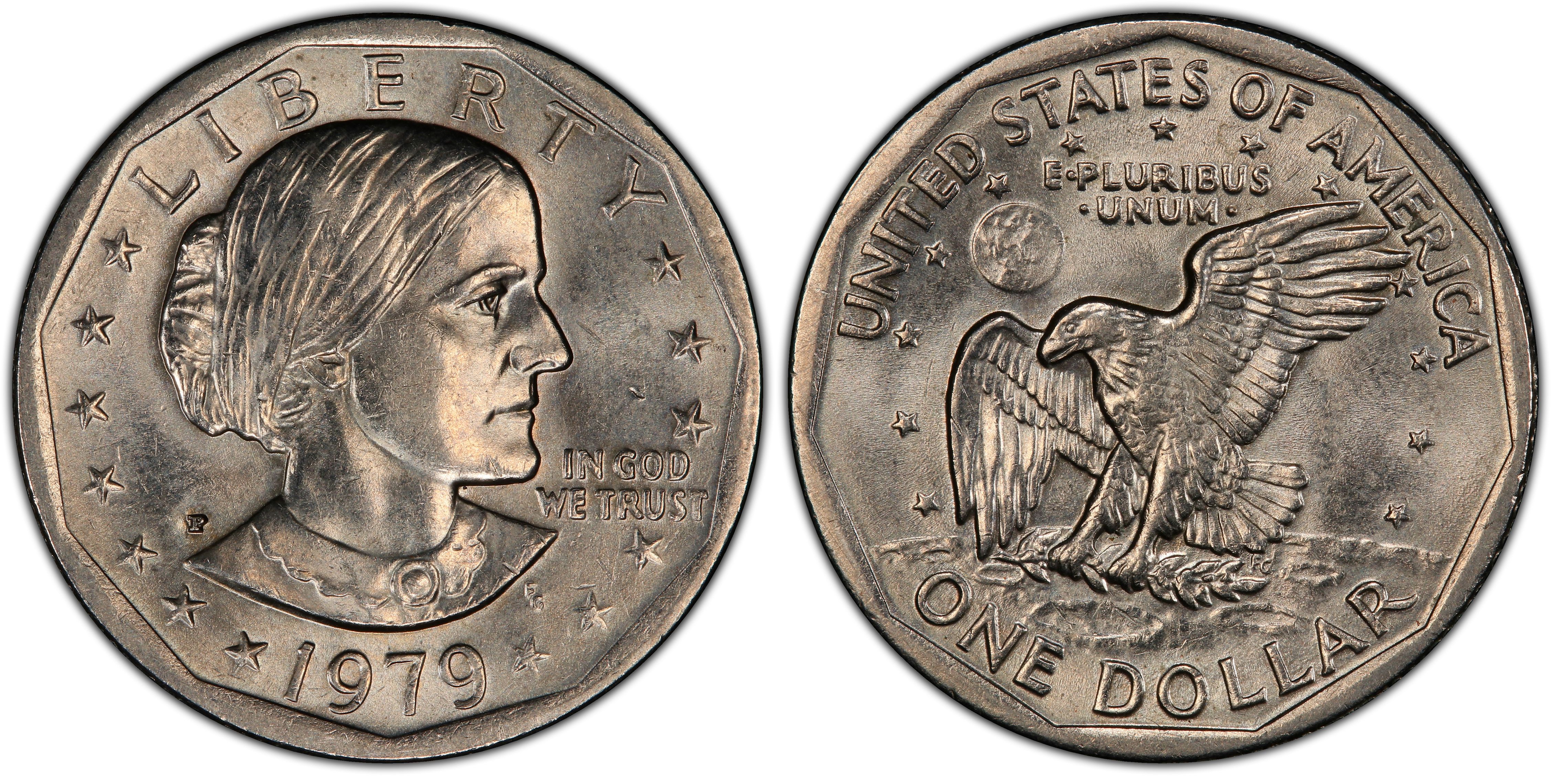 Images of Susan B. Anthony Dollar 1979-P SBA$1 Wide Rim - PCGS