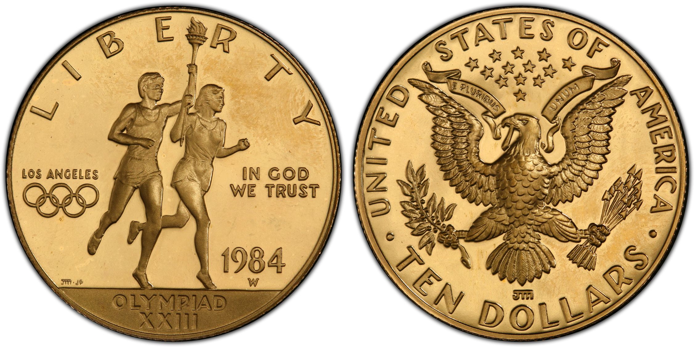 1984-w $10 Olympic, Cam (proof) Modern Gold Commemorative - Pcgs Coinfacts