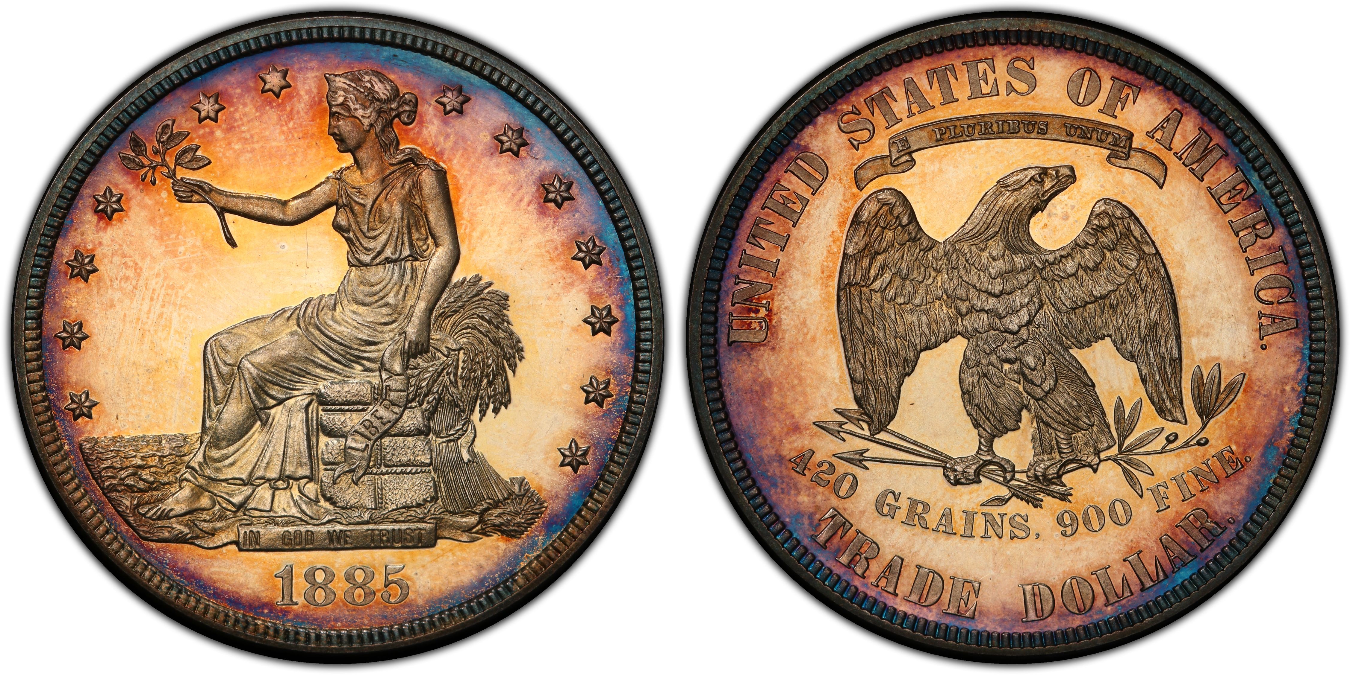 1885 T$1 Trade, CAM (Proof) Trade Dollar - PCGS CoinFacts