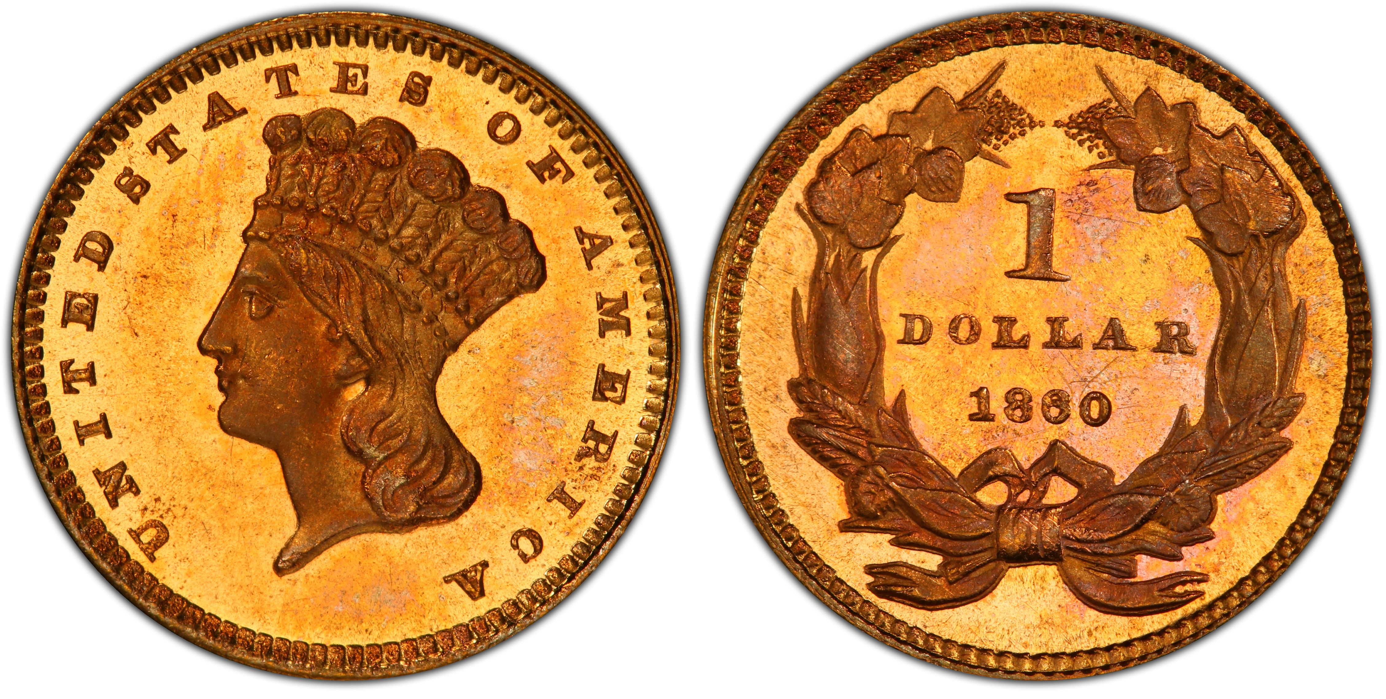 1854 G$1 Type 1 (Regular Strike) Gold Dollar - PCGS CoinFacts