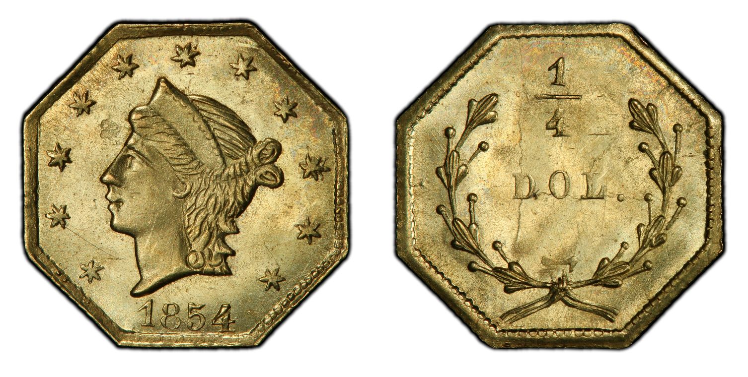 1854 G$1 Type 1 (Regular Strike) Gold Dollar - PCGS CoinFacts