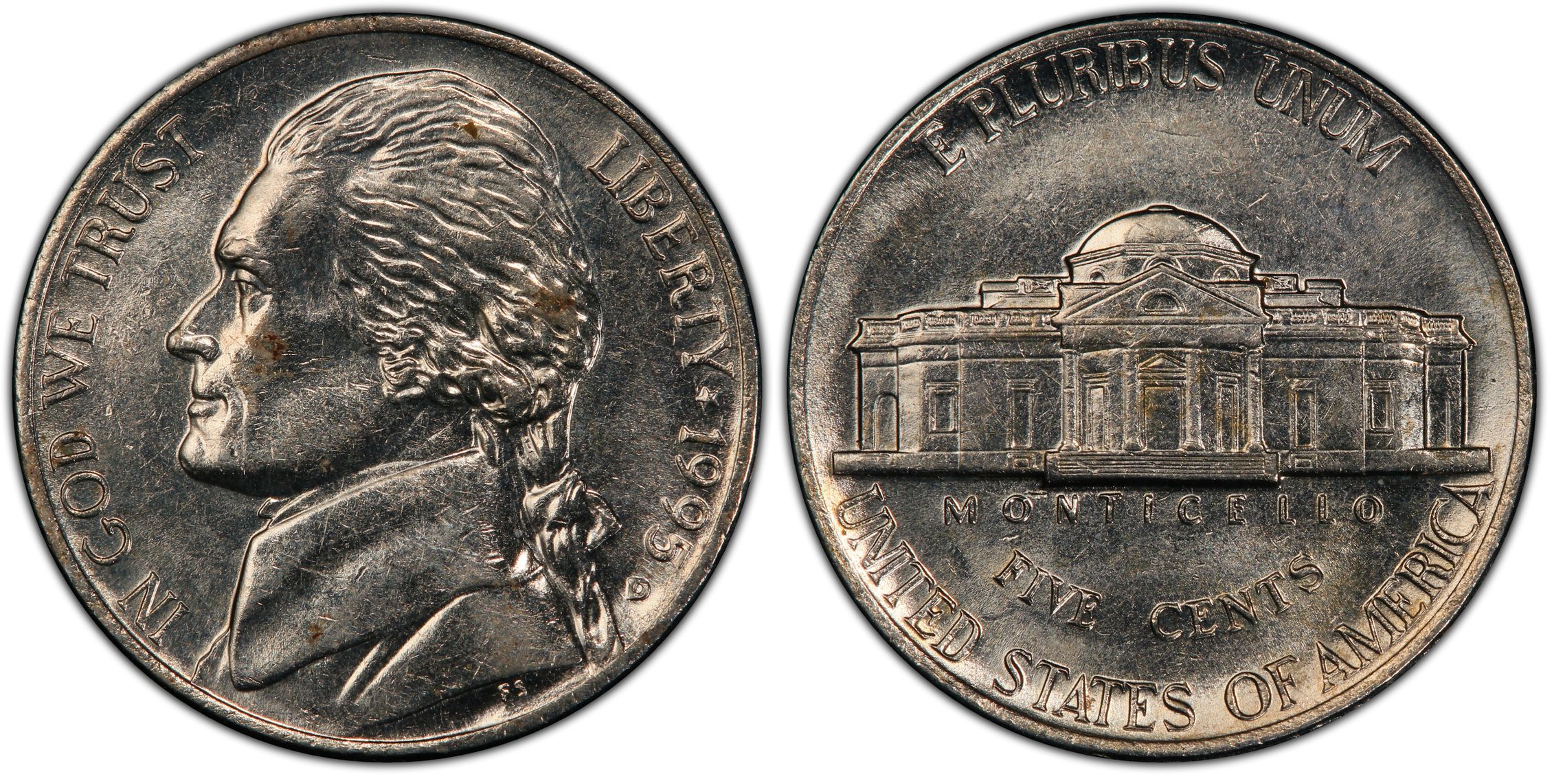 1995-D 5C (Regular Strike) Jefferson Nickel - PCGS CoinFacts