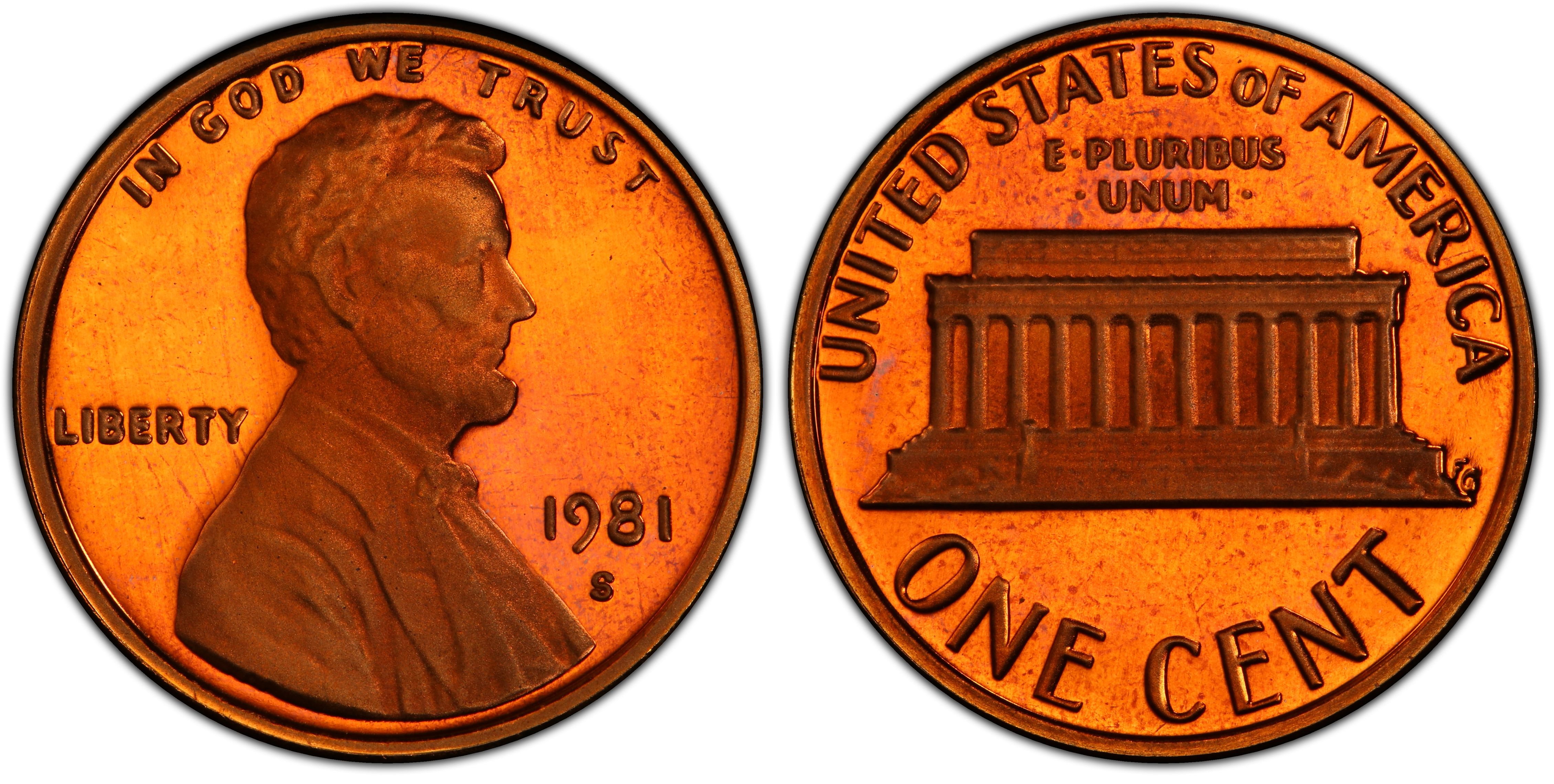 UNITED  STATES   1 Cent   1981 S   PROOF  *