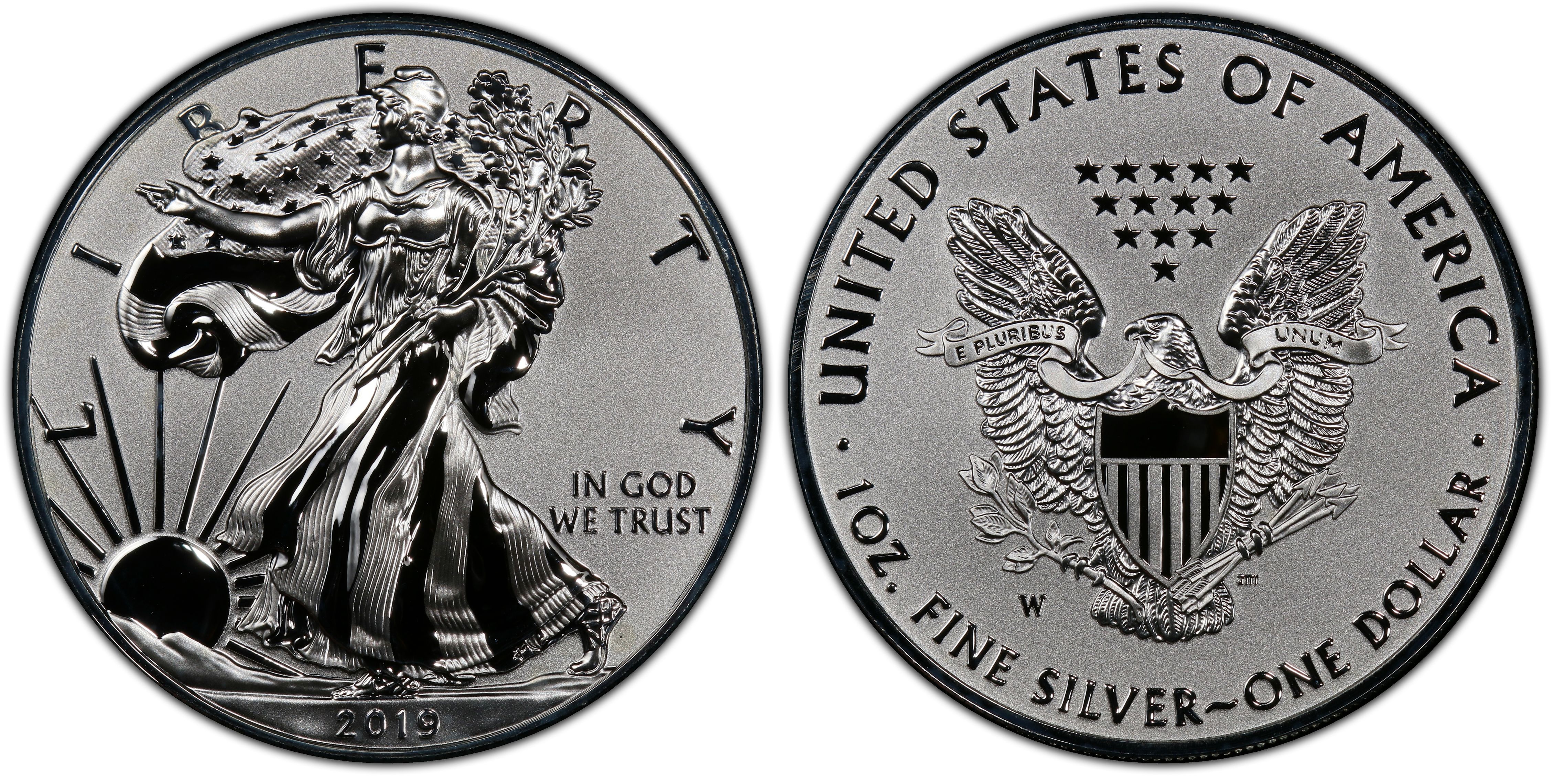 2019 W  NGC 70/70 SILVER  EAGLE PRIDE OF TWO NATIONS SET TWO COIN SET