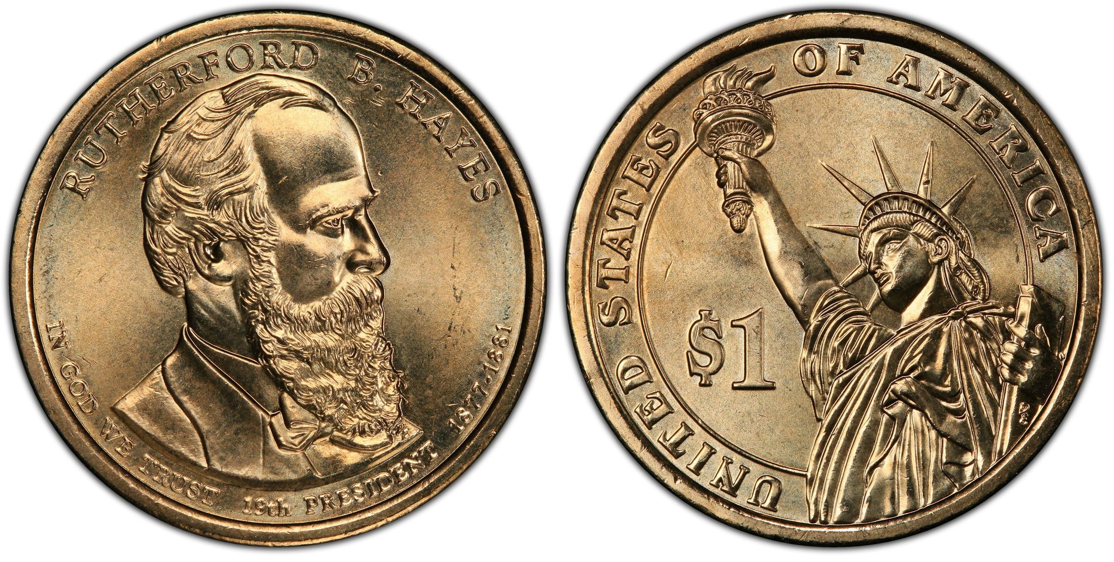 2011-D $1 Rutherford B. Hayes Position B (Regular Strike) Presidential ...