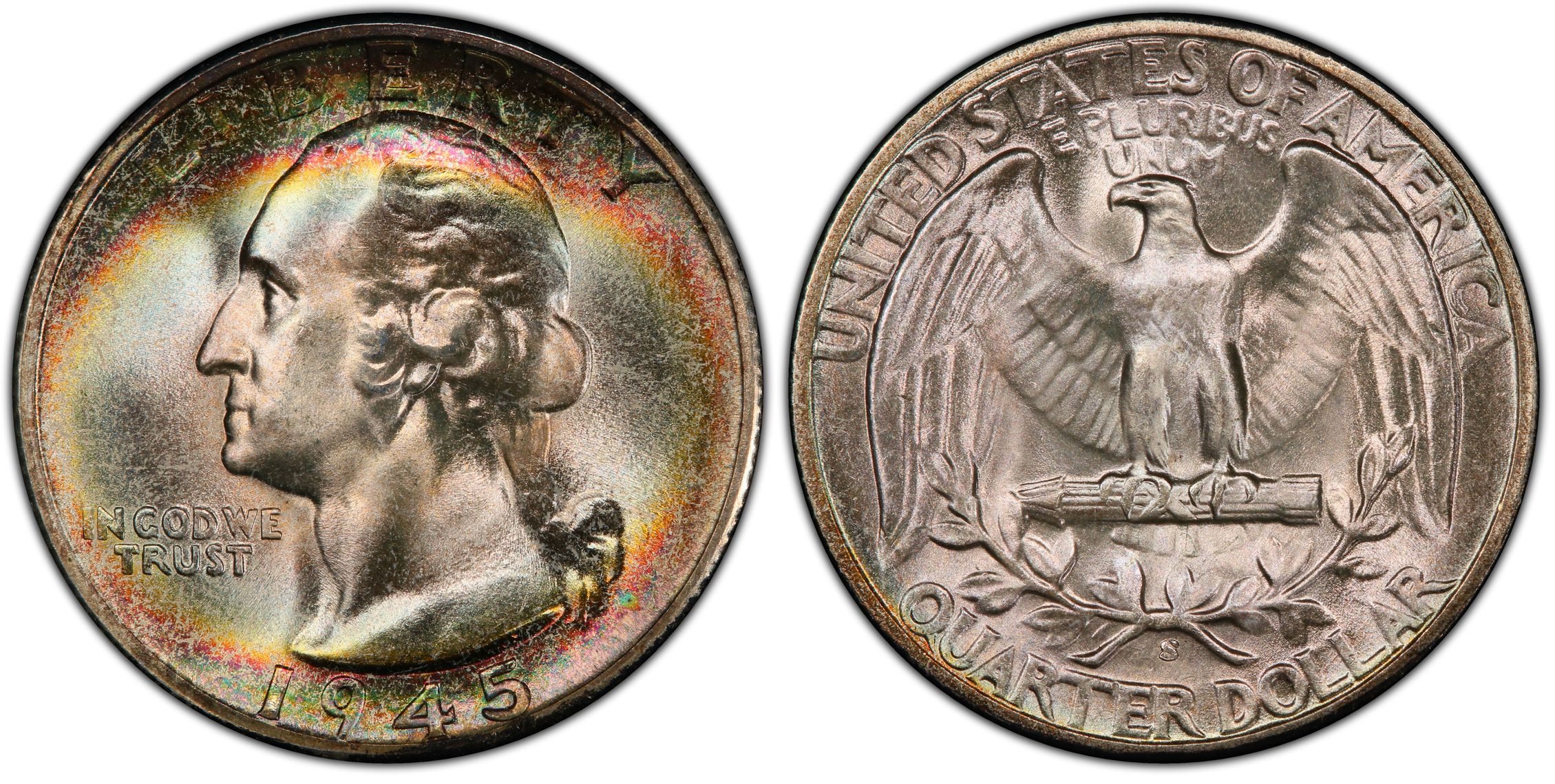 1945-S 25C (Regular Strike) Washington Quarter - PCGS CoinFacts