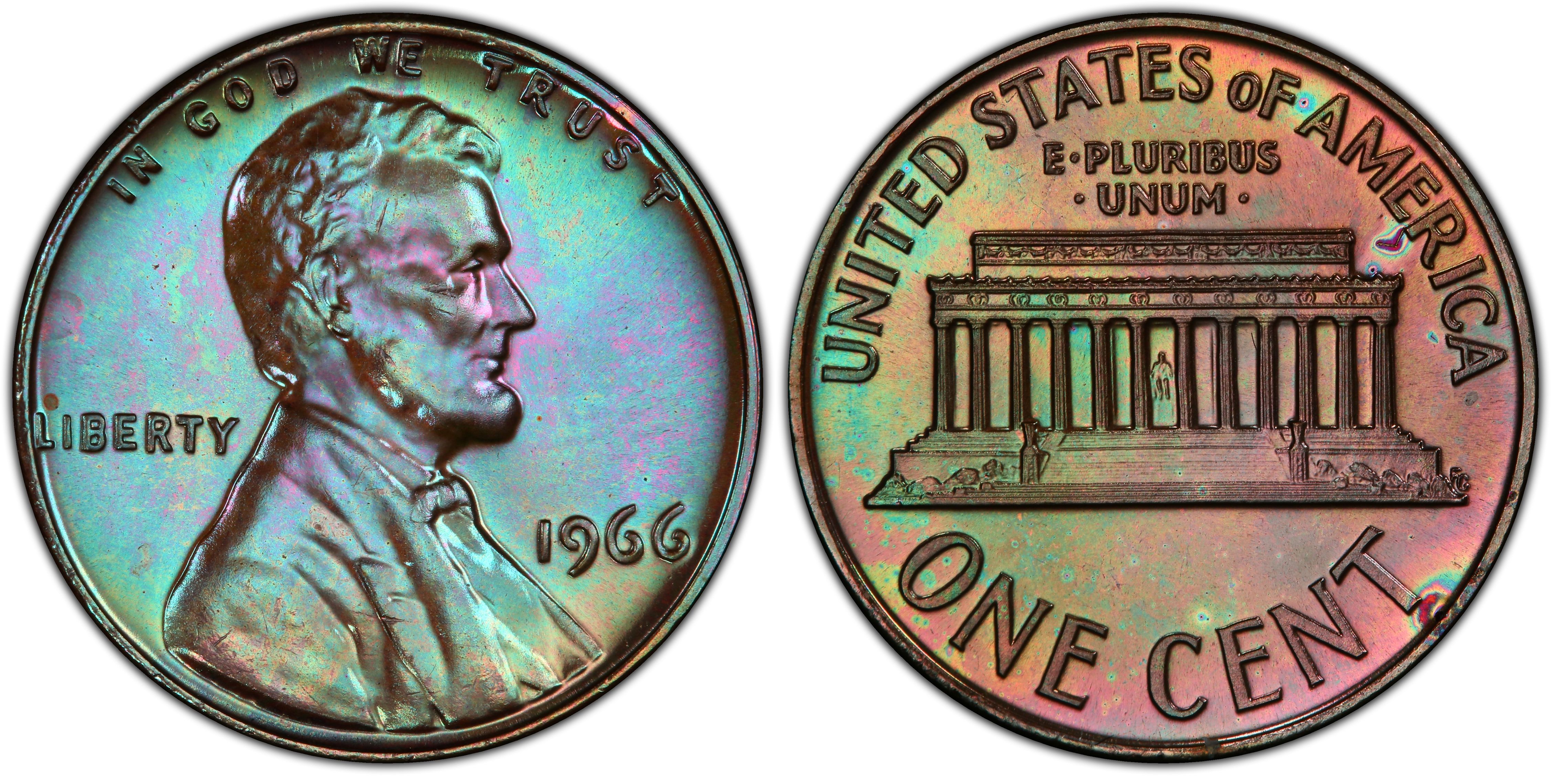 1966 1C SMS, BN (Special Strike) Lincoln Cent (Modern) - PCGS CoinFacts