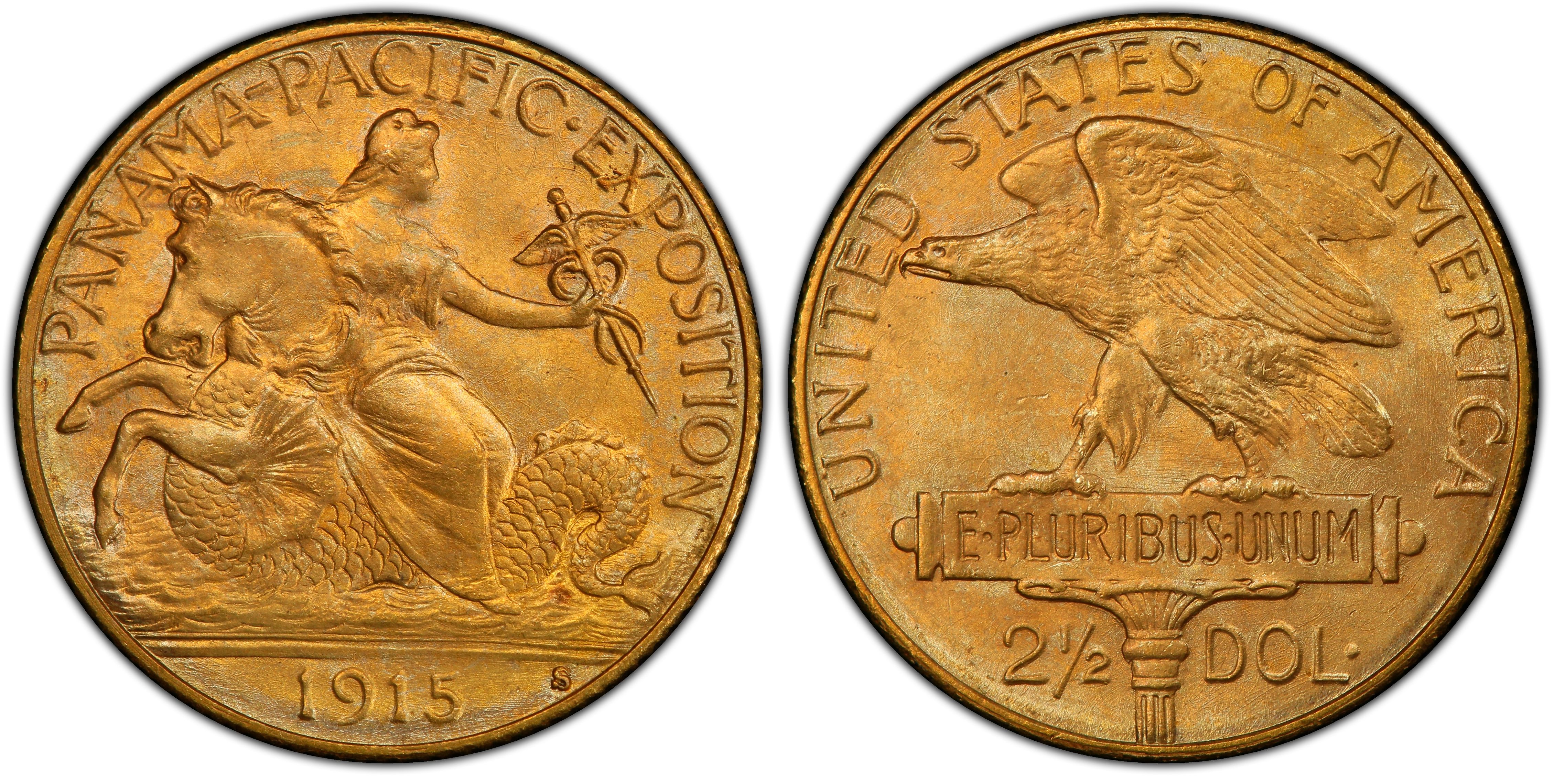 1915-S $2.50 Panama-Pacific (Regular Strike) Gold Commemorative