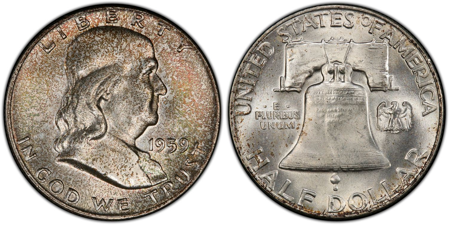 1959 50C, FBL (Regular Strike) Franklin Half Dollar - PCGS CoinFacts