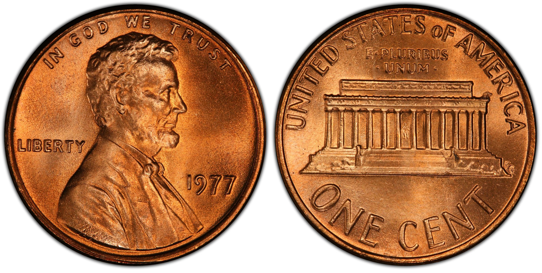 1977 1C, RD (Regular Strike) Lincoln Cent (Modern) - PCGS CoinFacts