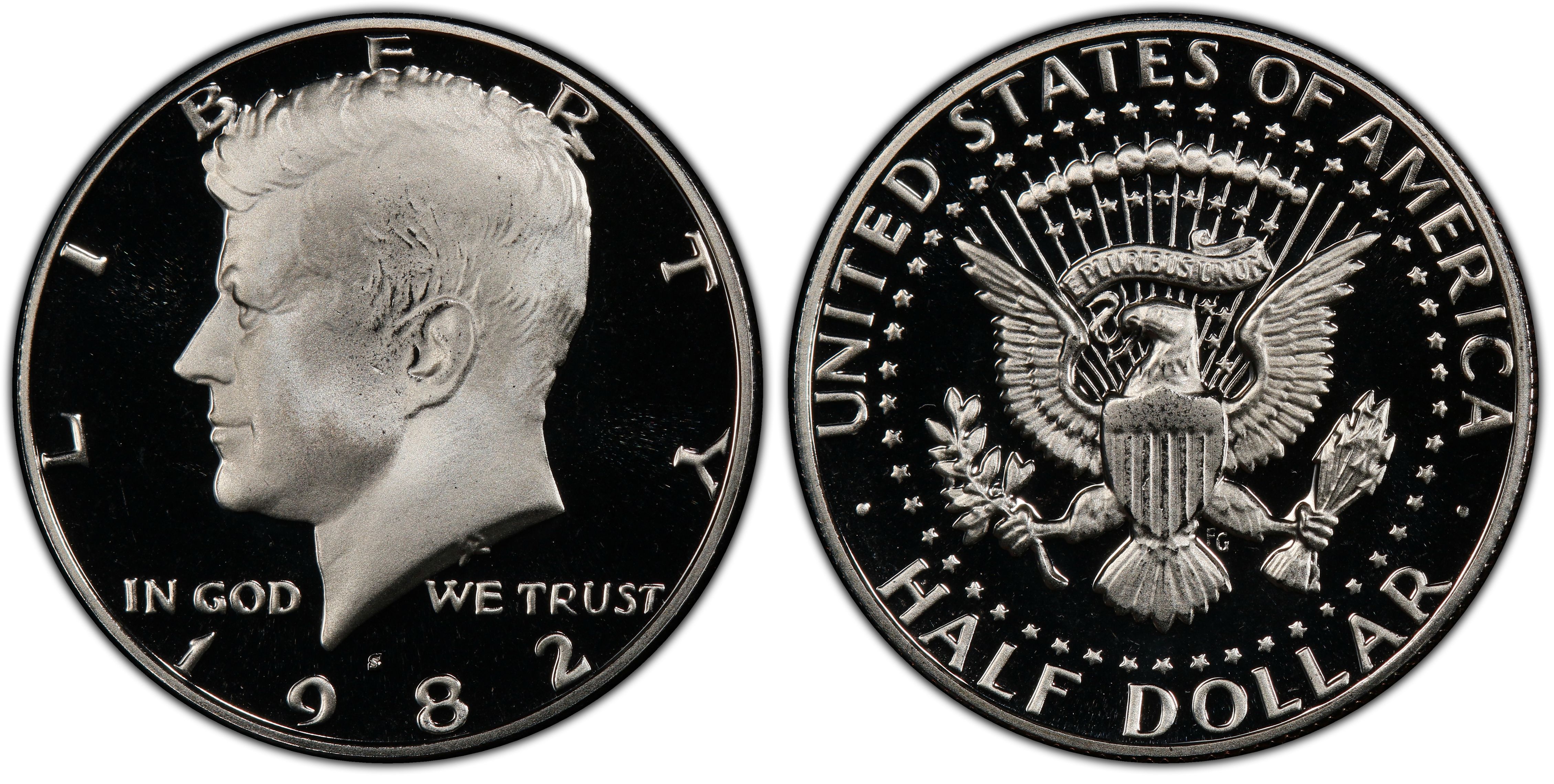 1982 S Gem Proof Kennedy Half Dollar US Coin 1/2 DCAM US Mint