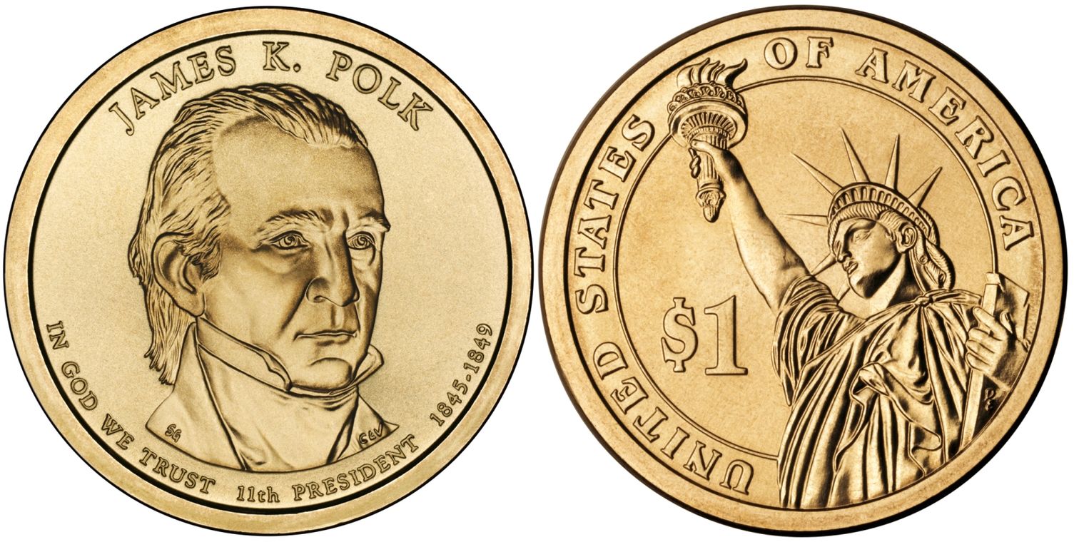 2009-P $1 James K. Polk Position A (Regular Strike) Presidential Dollars - PCGS CoinFacts