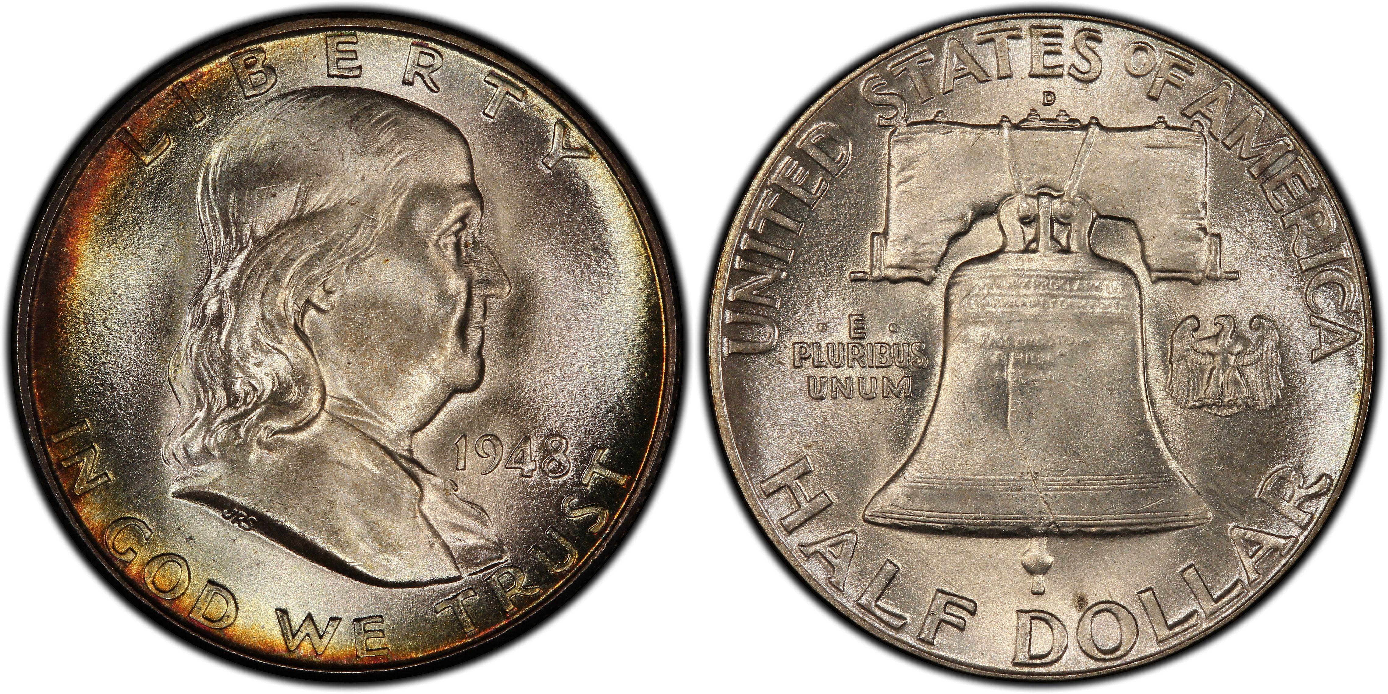 1948-D 50C, FBL (Regular Strike) Franklin Half Dollar - PCGS CoinFacts