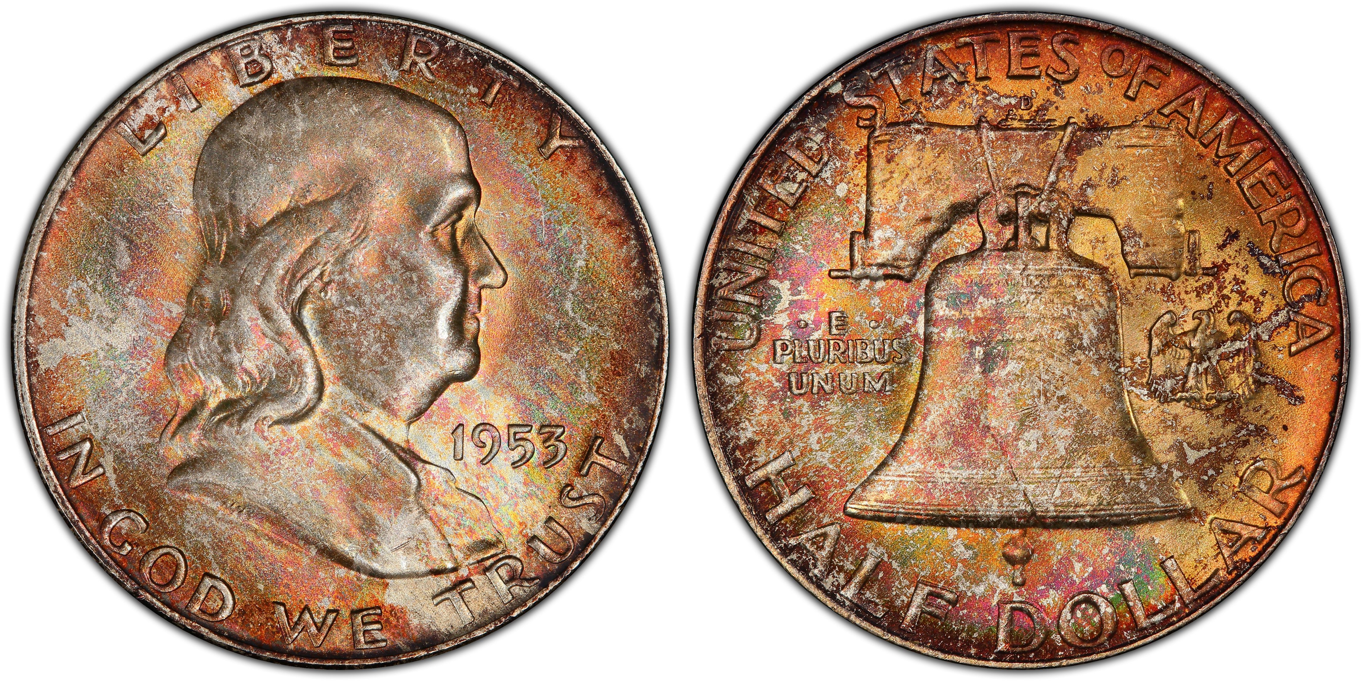 1953-D 50C, FBL (Regular Strike) Franklin Half Dollar - PCGS CoinFacts