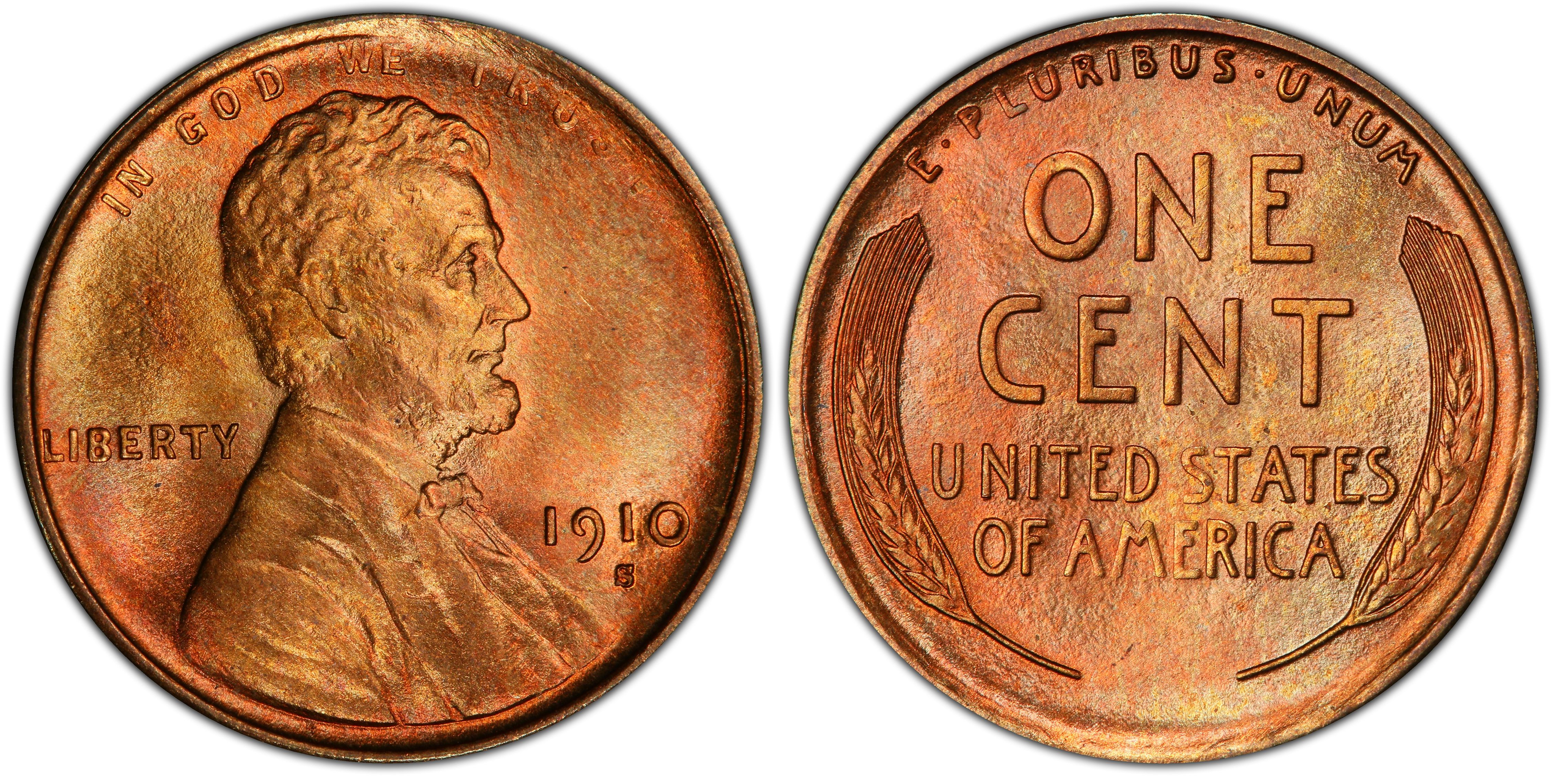 1910-S  ONE LINCOLN WHEAT CENT #2