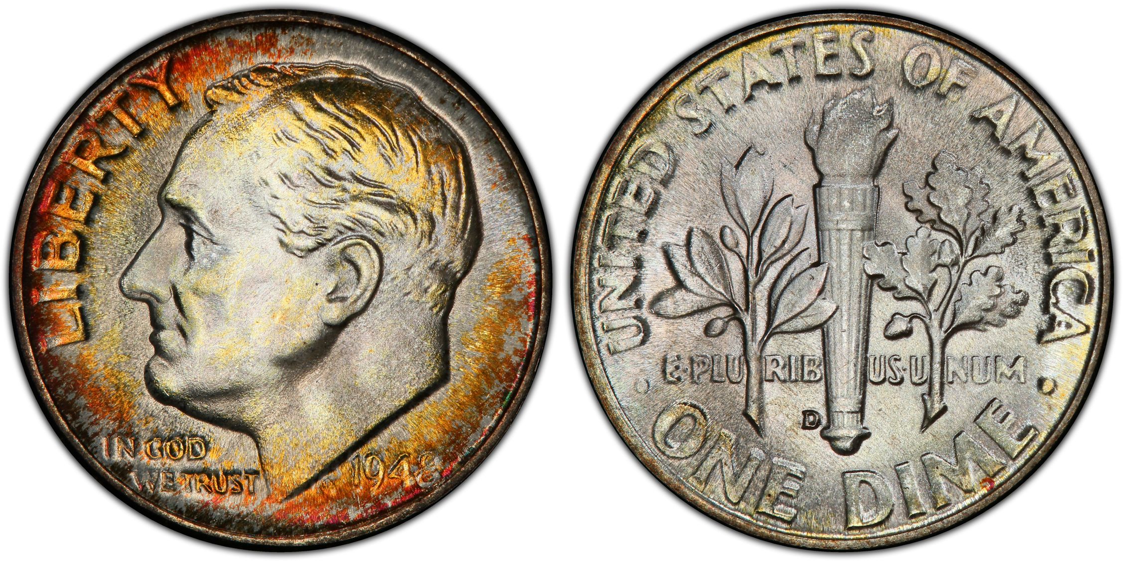 1948-D 10C, FB (Regular Strike) Roosevelt Dime - PCGS CoinFacts