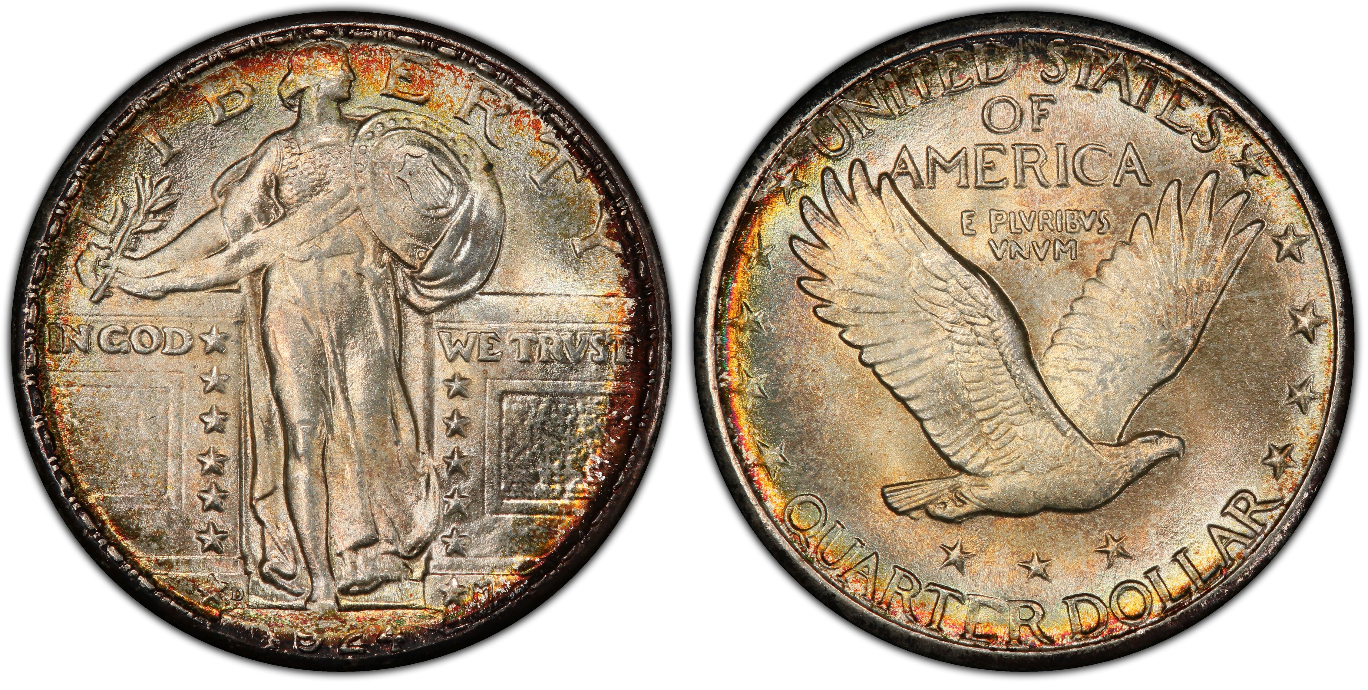 1924-D 25C (Regular Strike) Standing Liberty Quarter - PCGS CoinFacts