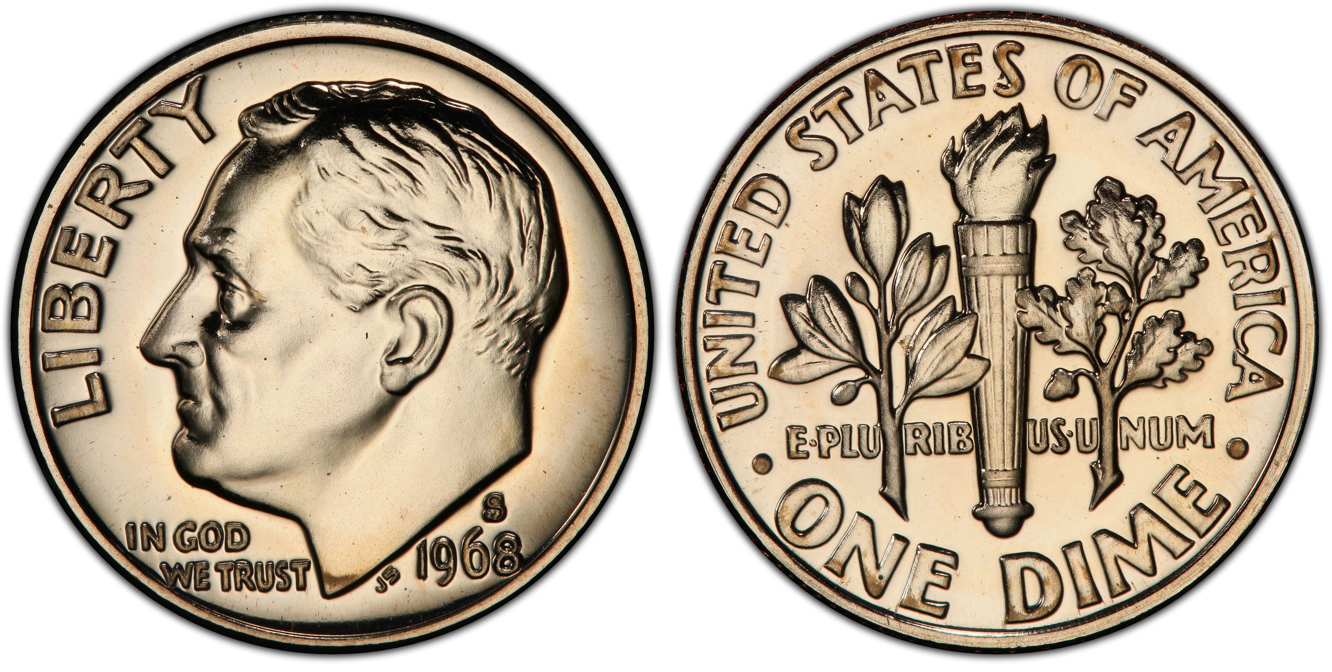 Ultra Cameo Proof 2021 S Clad Proof Roosevelt Dime 