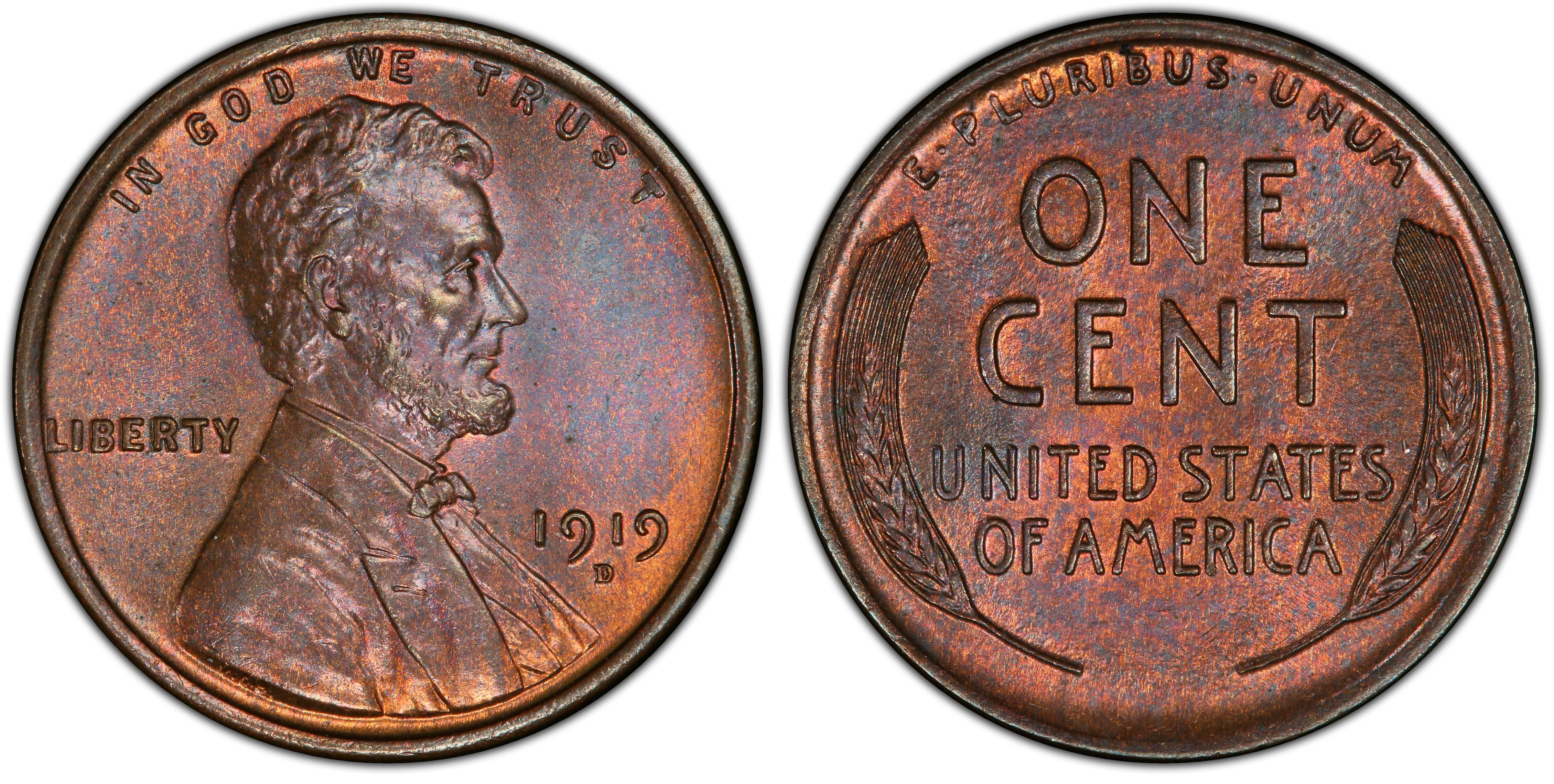 1919 D Lincoln Wheat Penny G//VG