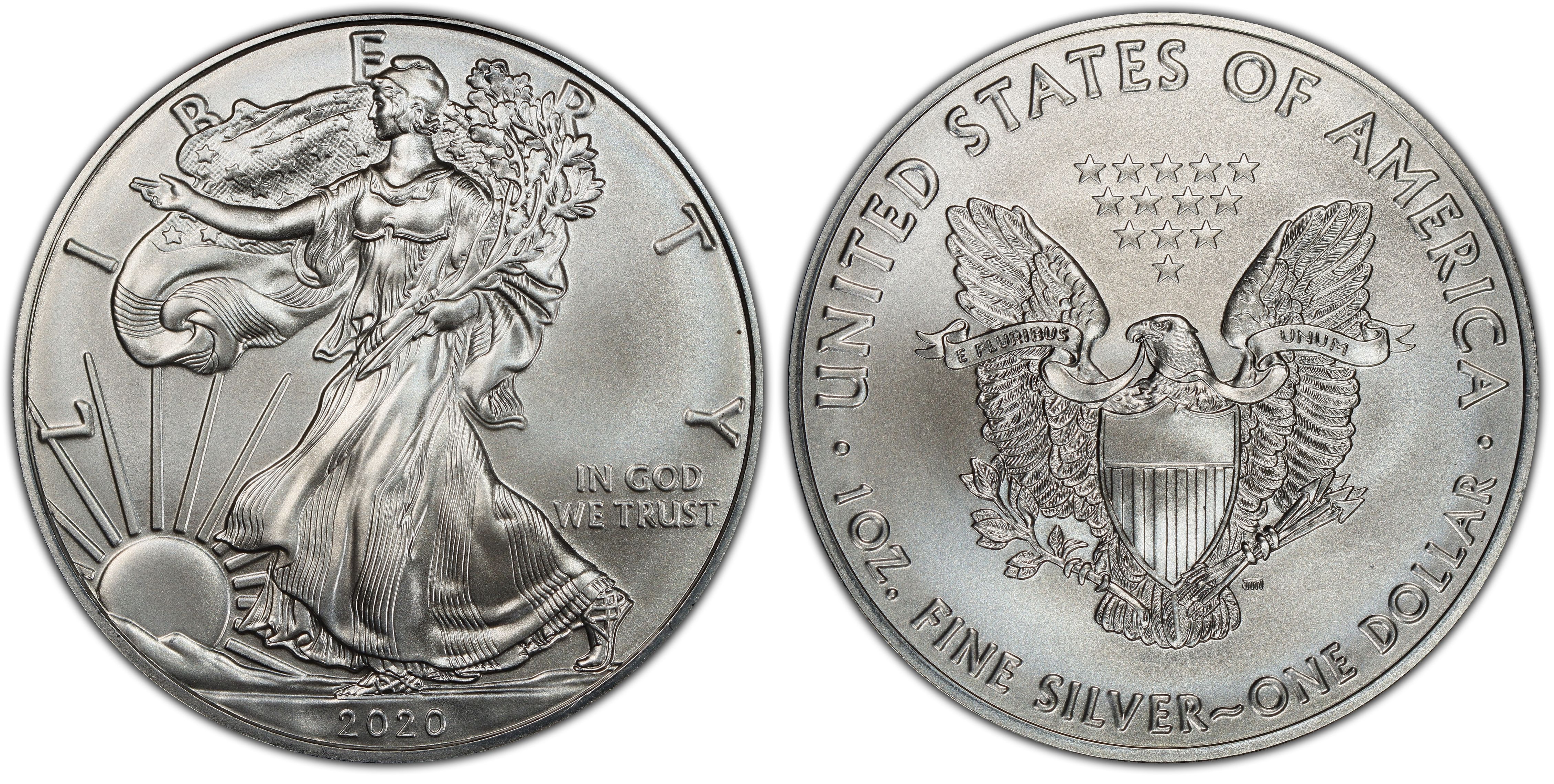 2021 $1 Silver Eagle - Type 1 First Day of Issue (Regular Strike